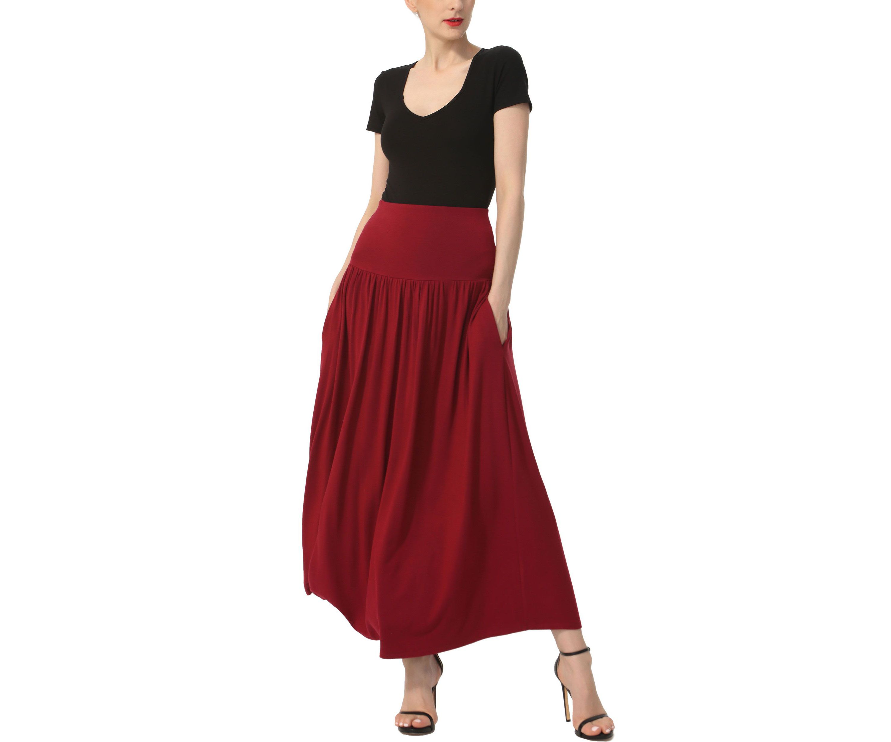 Tiered Maxi Skirt