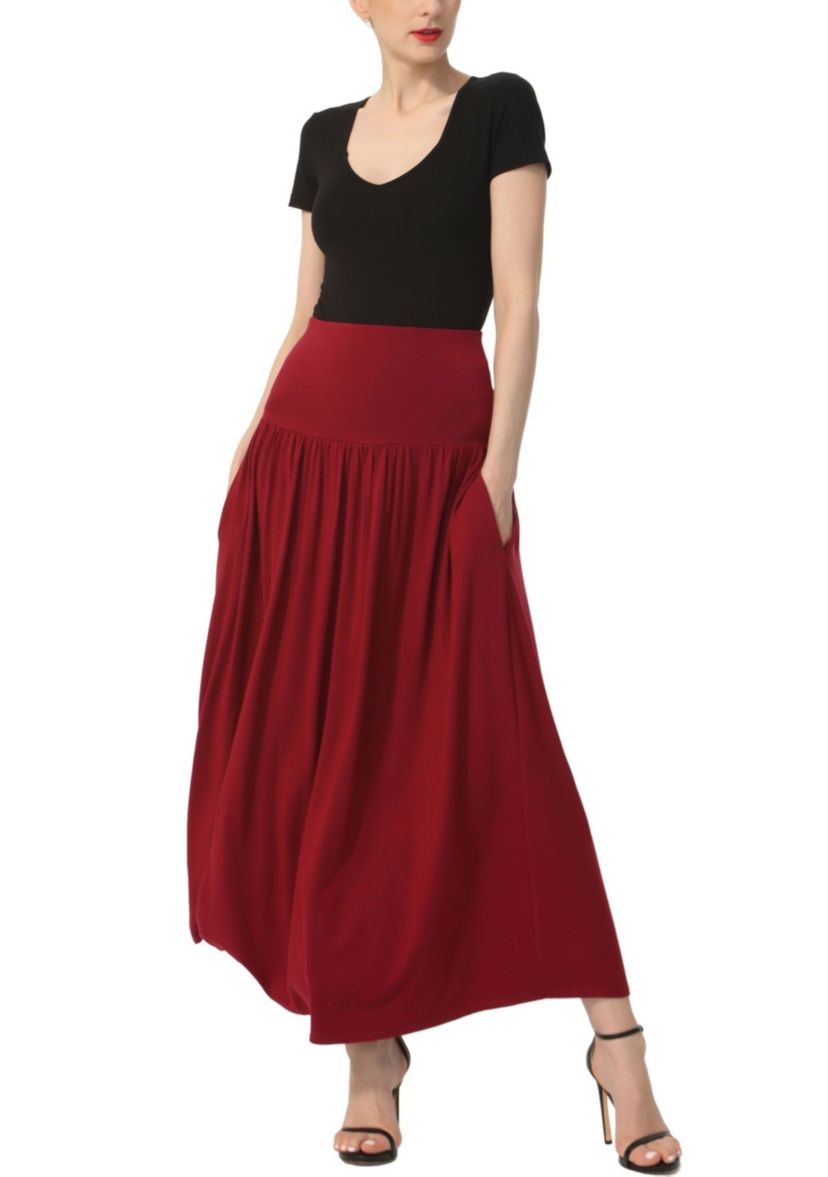 Tiered Maxi Skirt