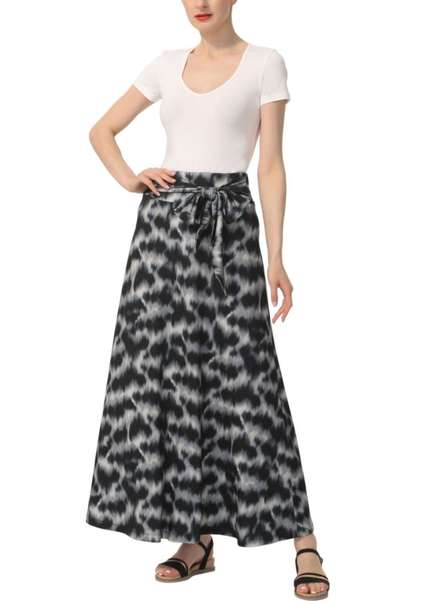 Belted Maxi Skirt