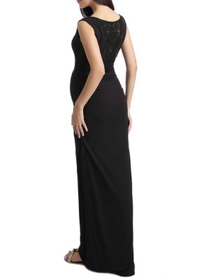 Maternity Jane Lace Back  Maxi Dress