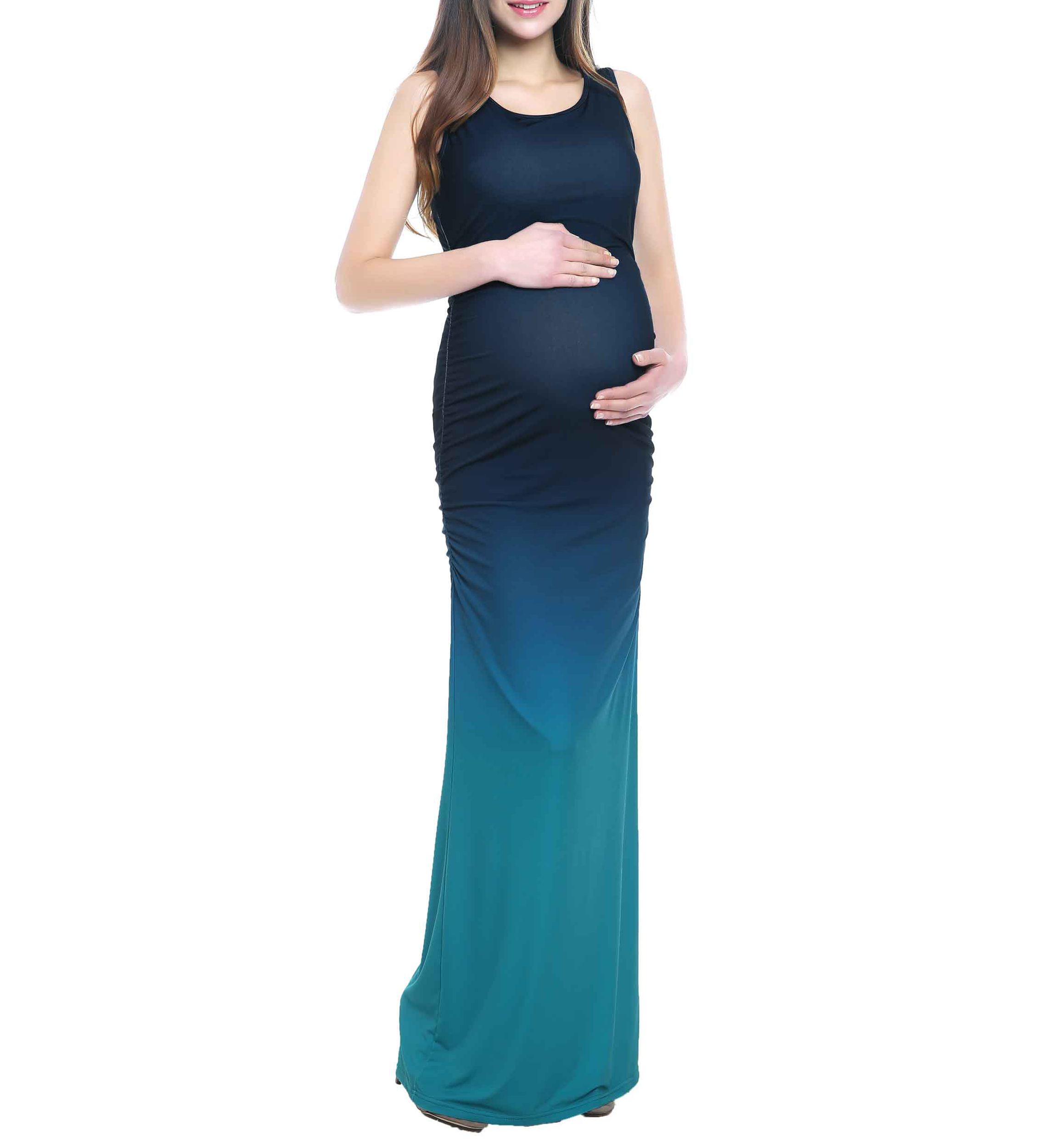 Maternity Sonia Ombré Tank Maxi Dress