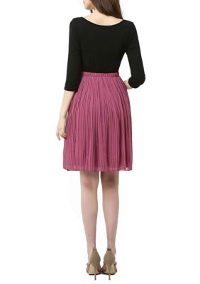 Maternity Marie Colorblock Pleat Skirt  Dress
