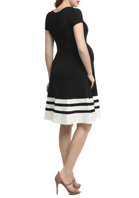 Maternity Theresa Colorblock  Skater Dress