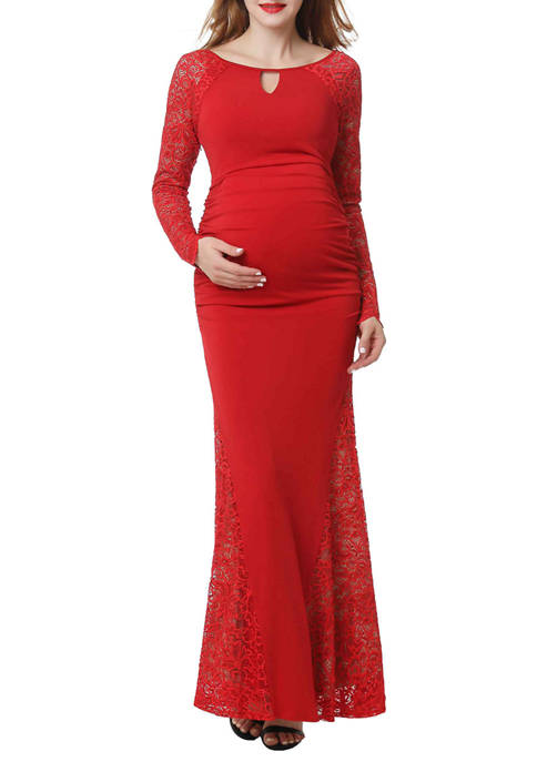 Kimi & Kai Maternity Bella Mermaid Maxi Dress | belk