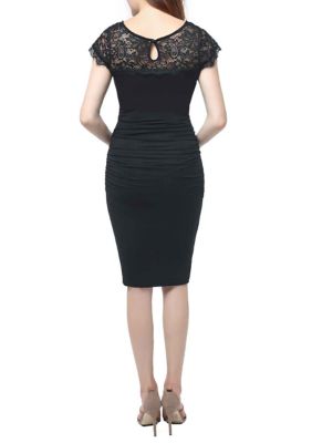 Maternity Morgan Lace Trim  Bodycon Dress