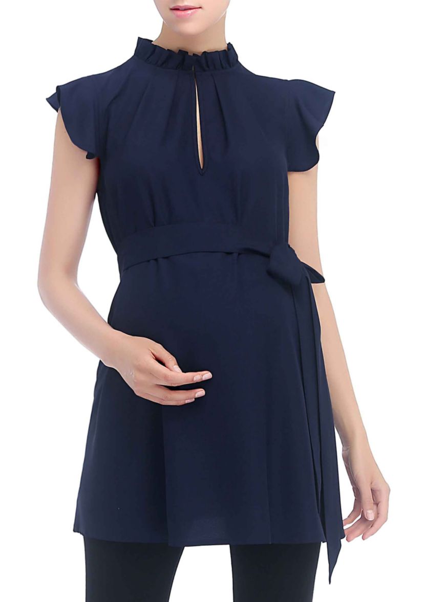 Maternity  Karlena Flutter Sleeve  Top