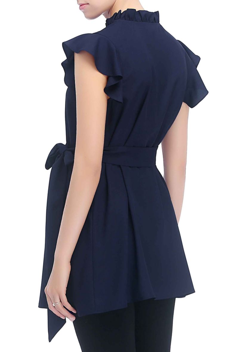 Maternity  Karlena Flutter Sleeve  Top