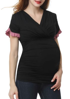 Maternity  Gloria Nursing Color Block Top