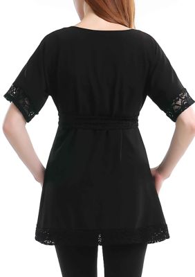 Maternity  Lace Trim Tunic