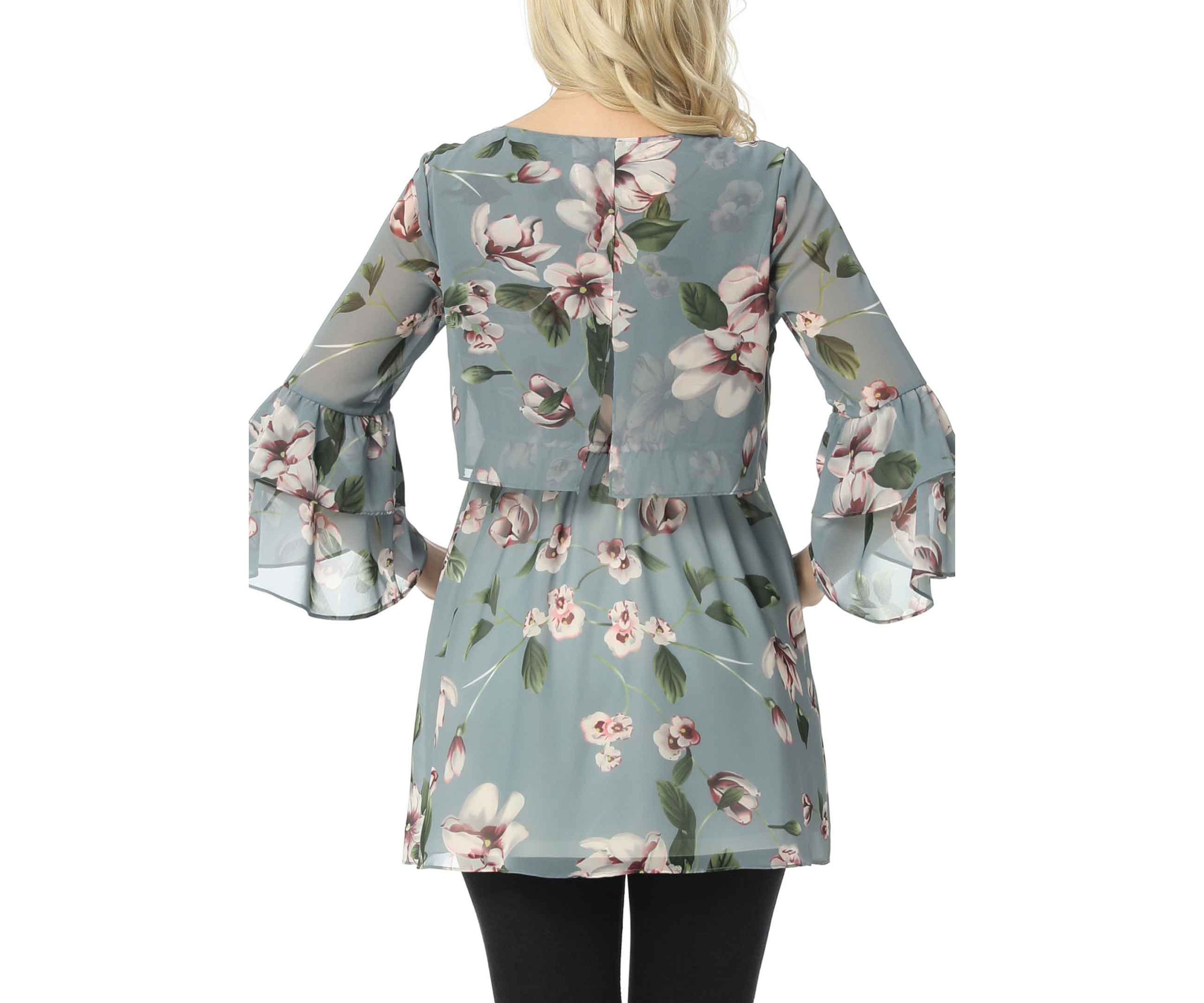 Maternity  Audrey Nursing  Floral Print Blouse