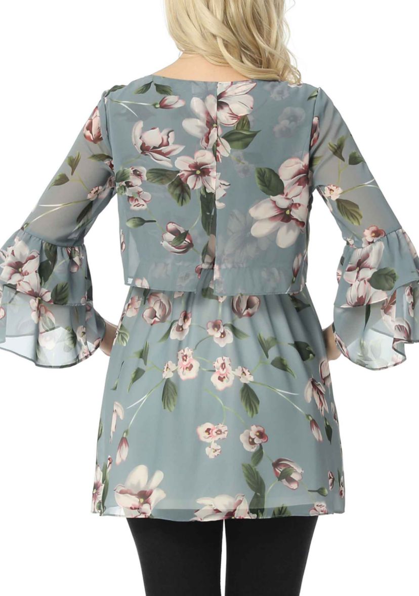 Maternity  Audrey Nursing  Floral Print Blouse