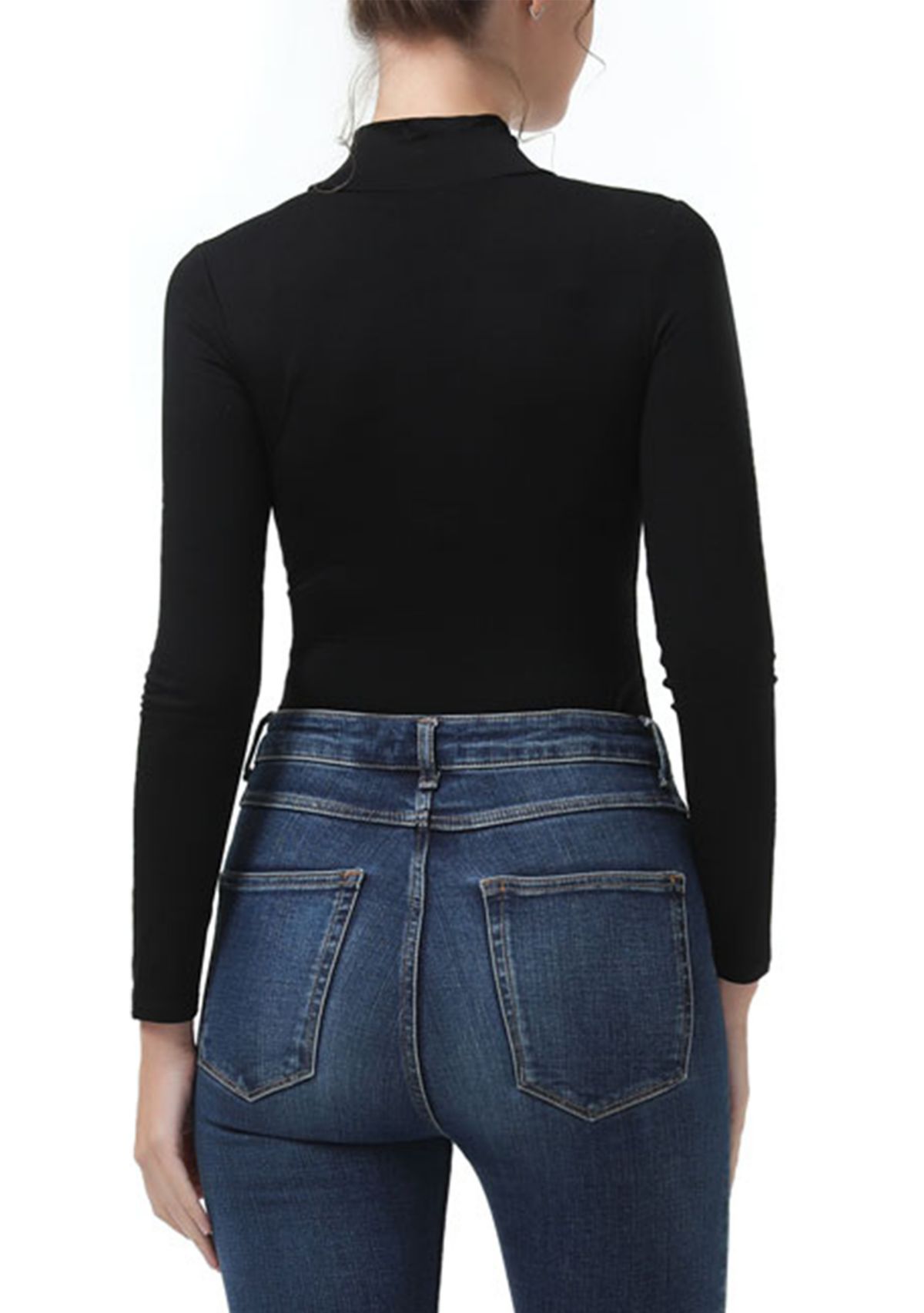 Womens Turtleneck Long Sleeve Bodysuit