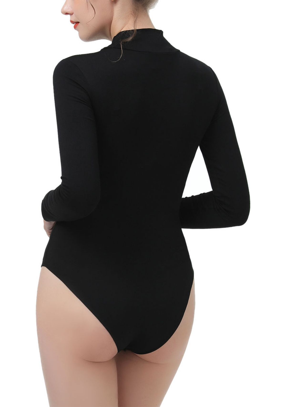 Womens Turtleneck Long Sleeve Bodysuit