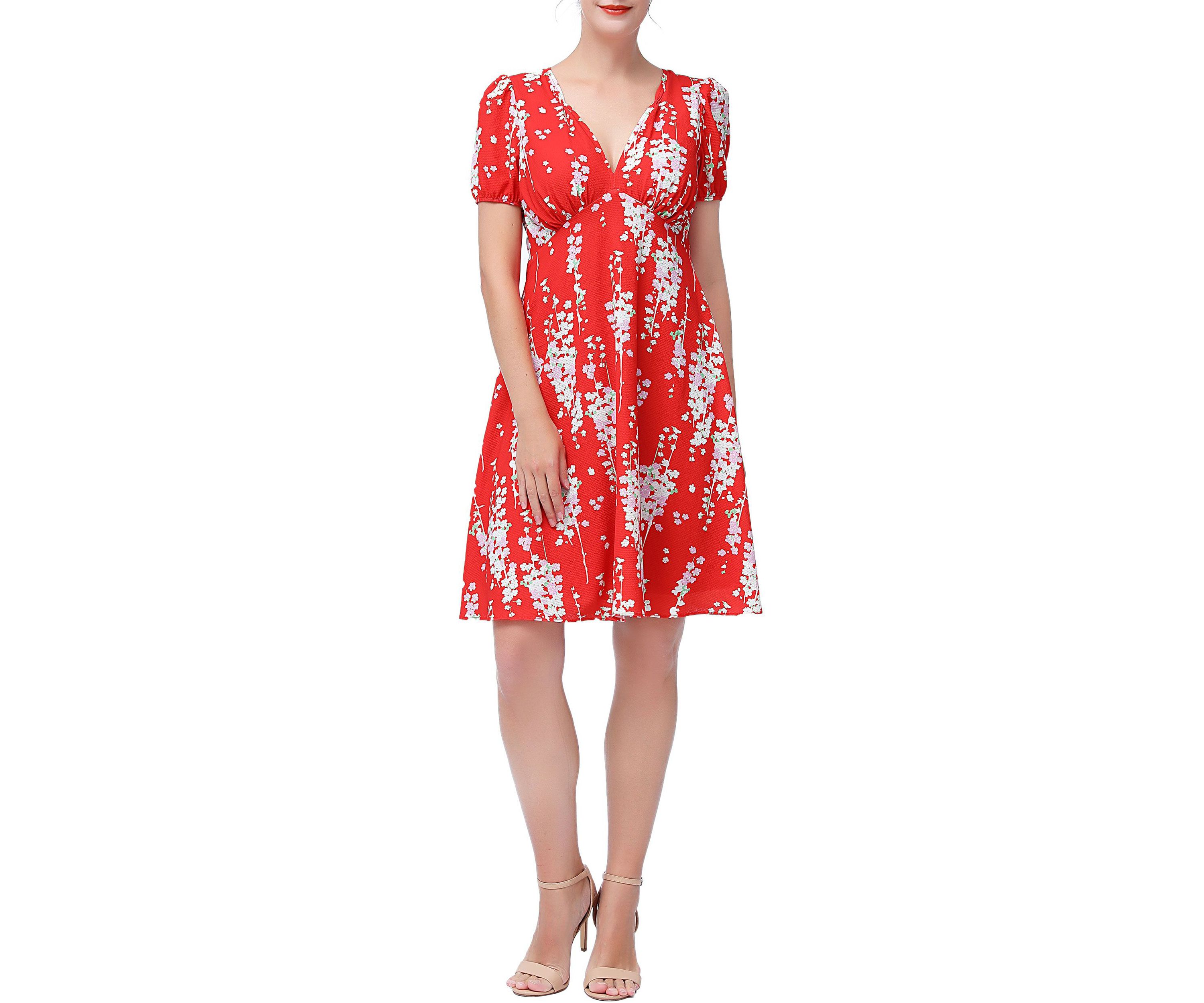 Womens Kata Fit & Flare Dress
