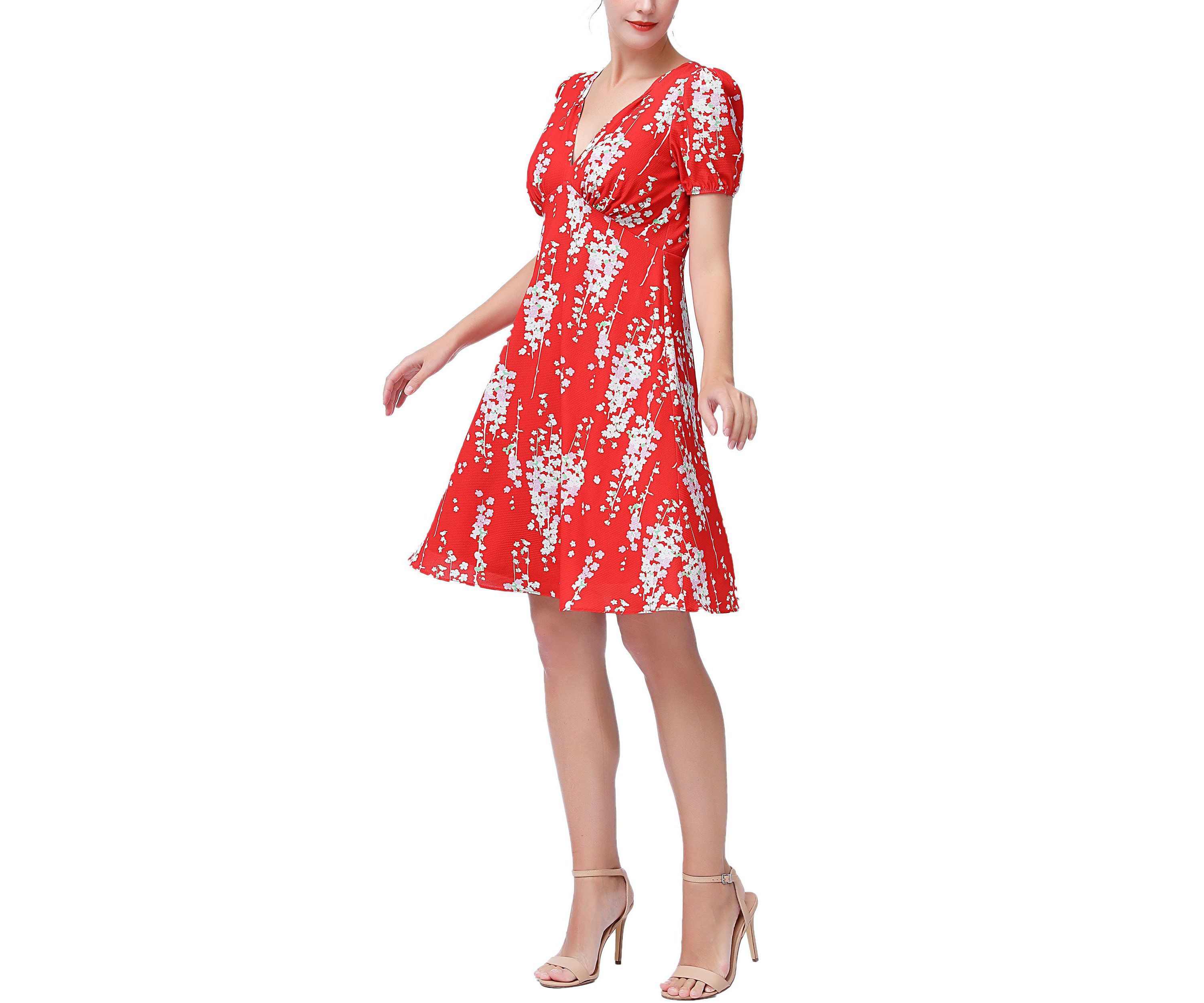 Womens Kata Fit & Flare Dress