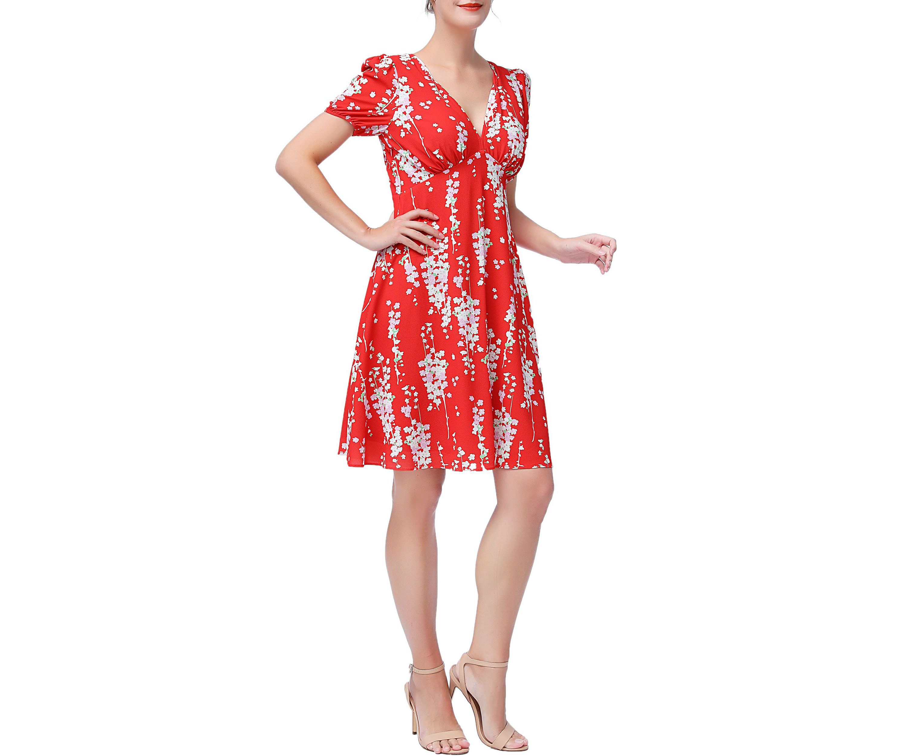 Womens Kata Fit & Flare Dress