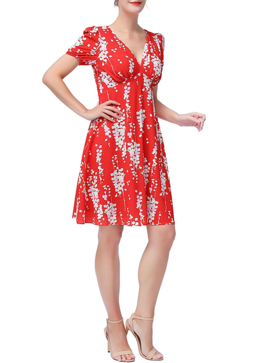 Womens Kata Fit & Flare Dress