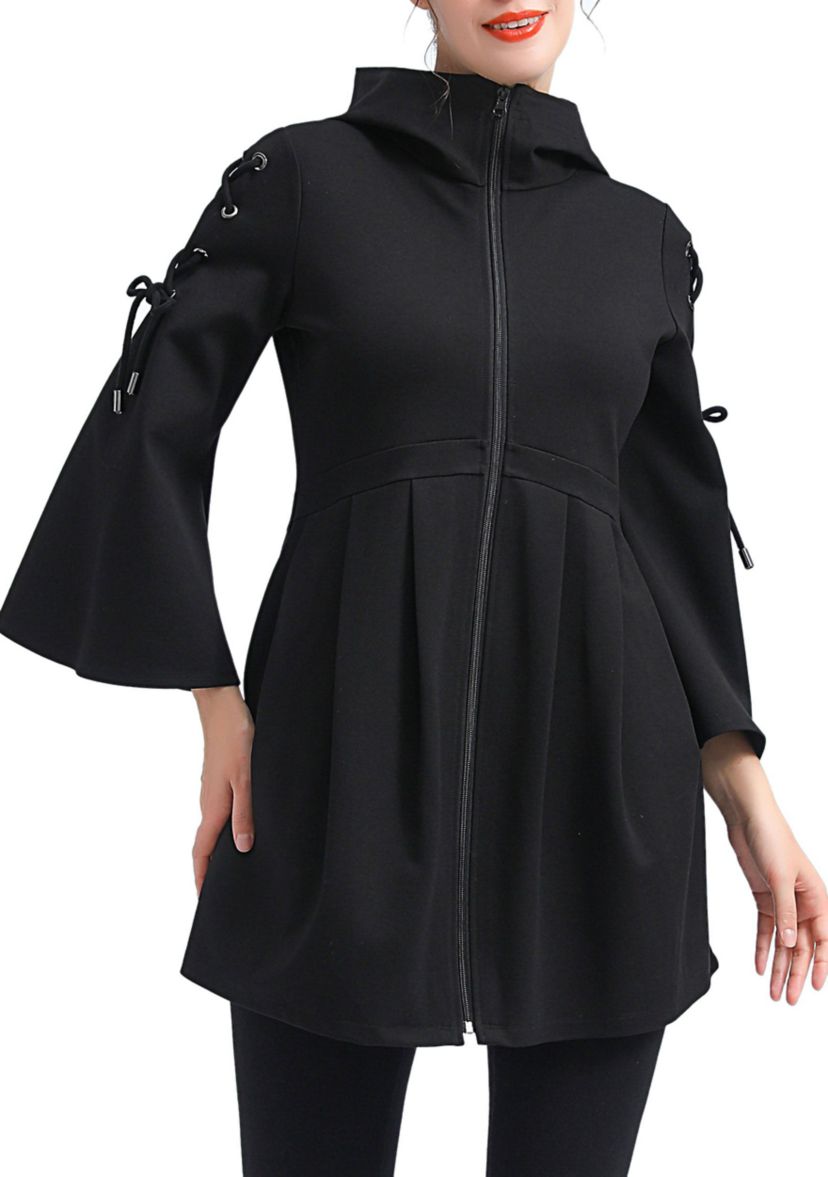 Maternity Lyla Fit & Flare Hooded Jacket