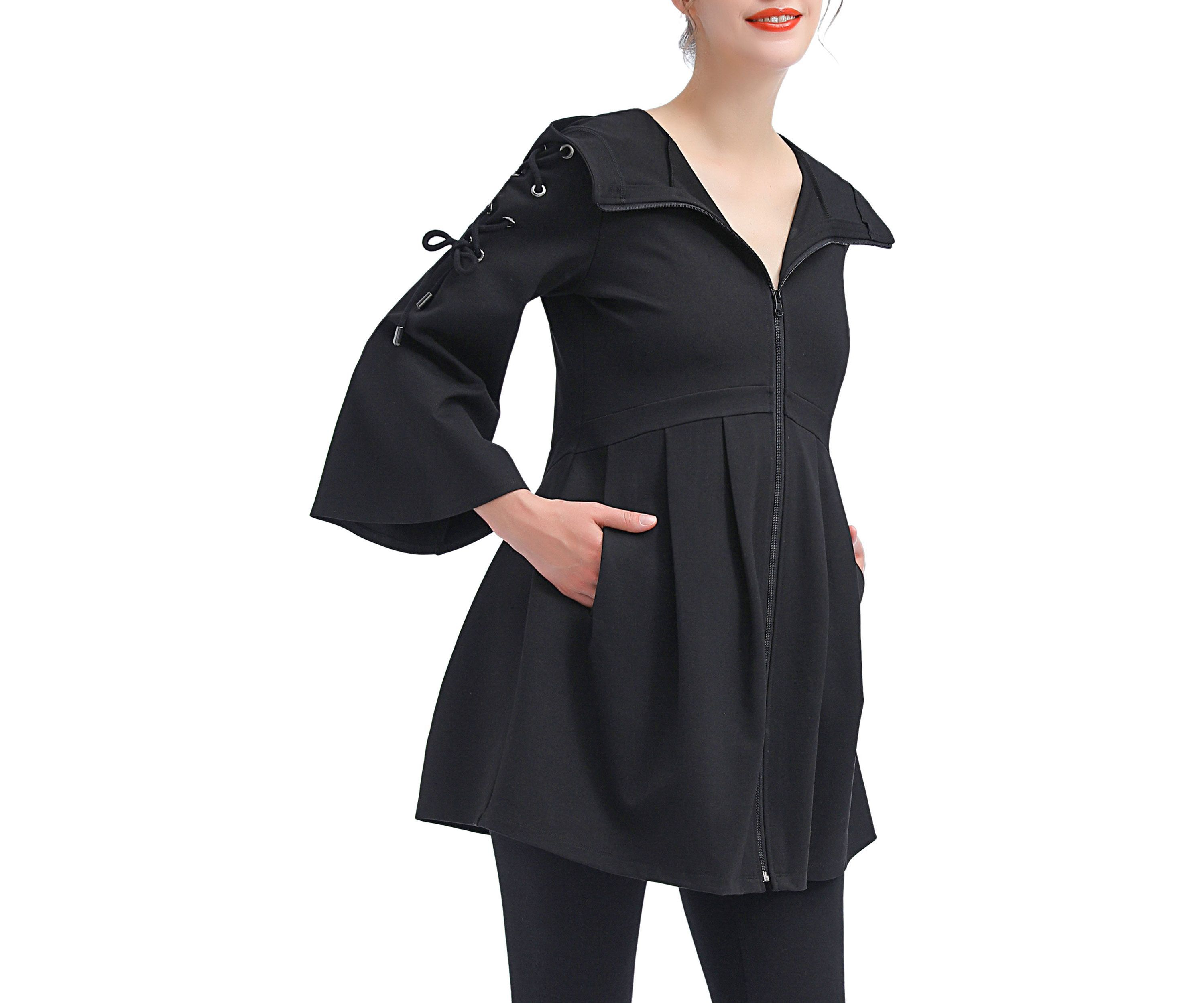 Maternity Lyla Fit & Flare Hooded Jacket