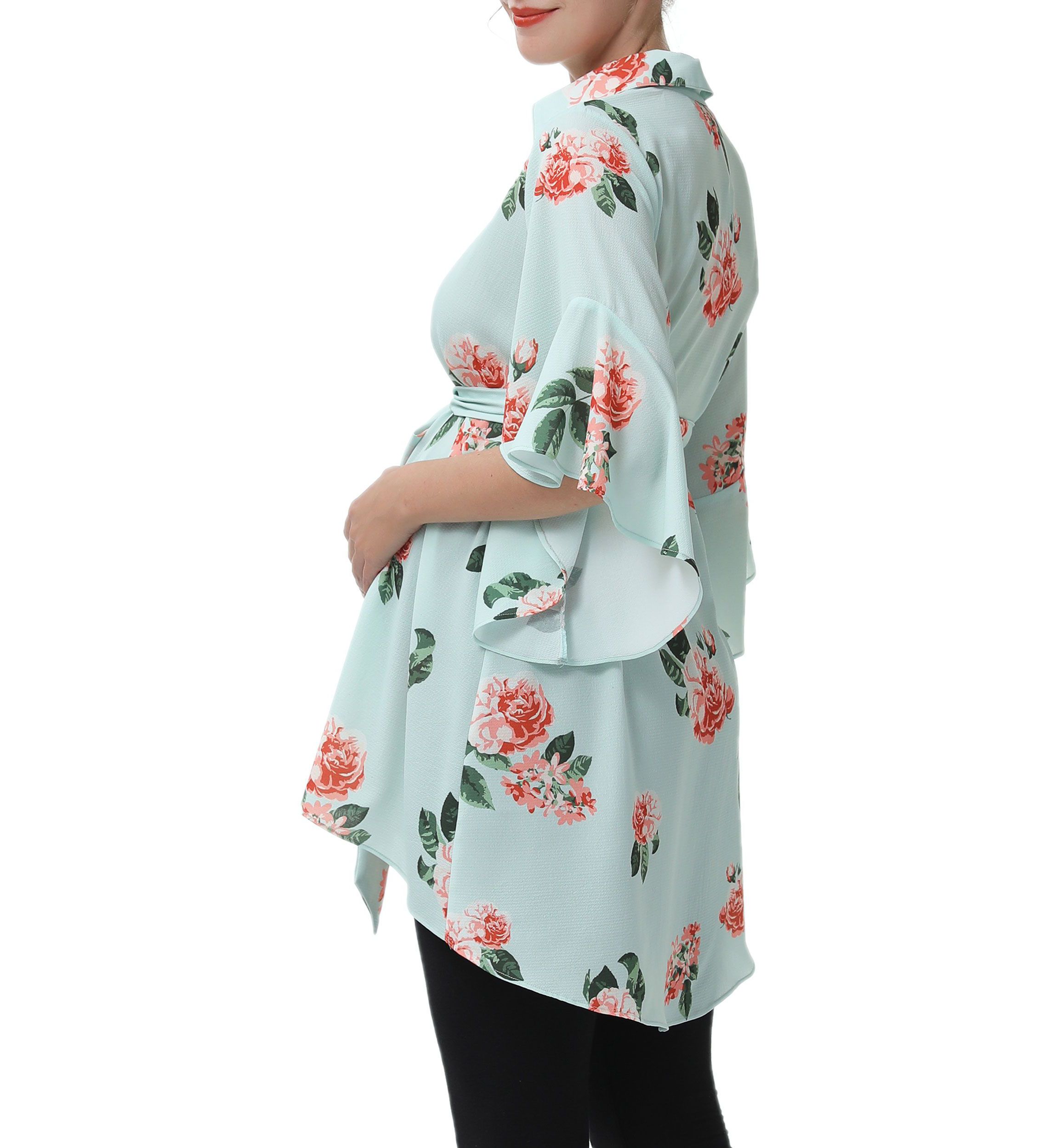 Maternity Emma Belted Nursing Blouse