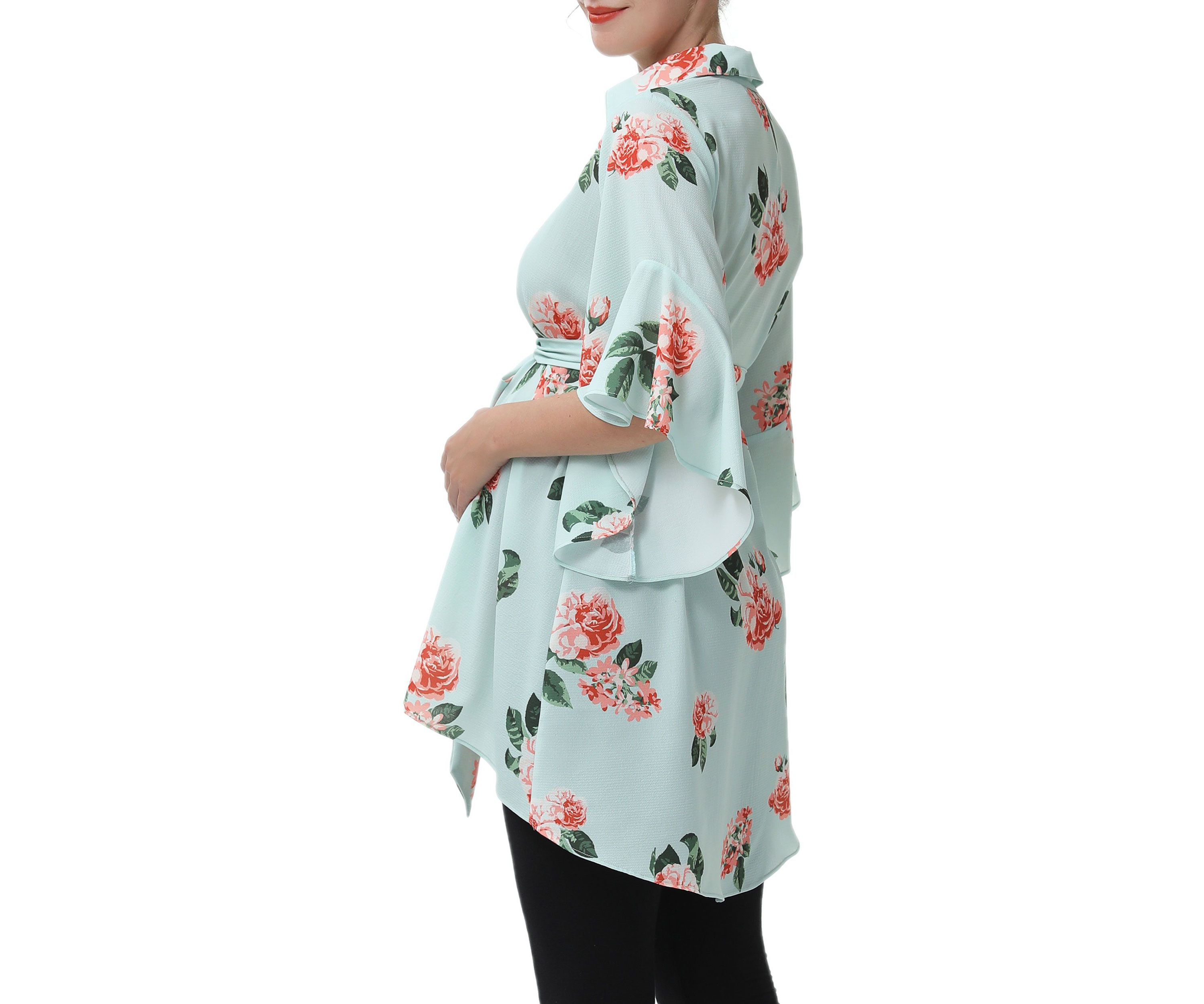 Maternity Emma Belted Nursing Blouse