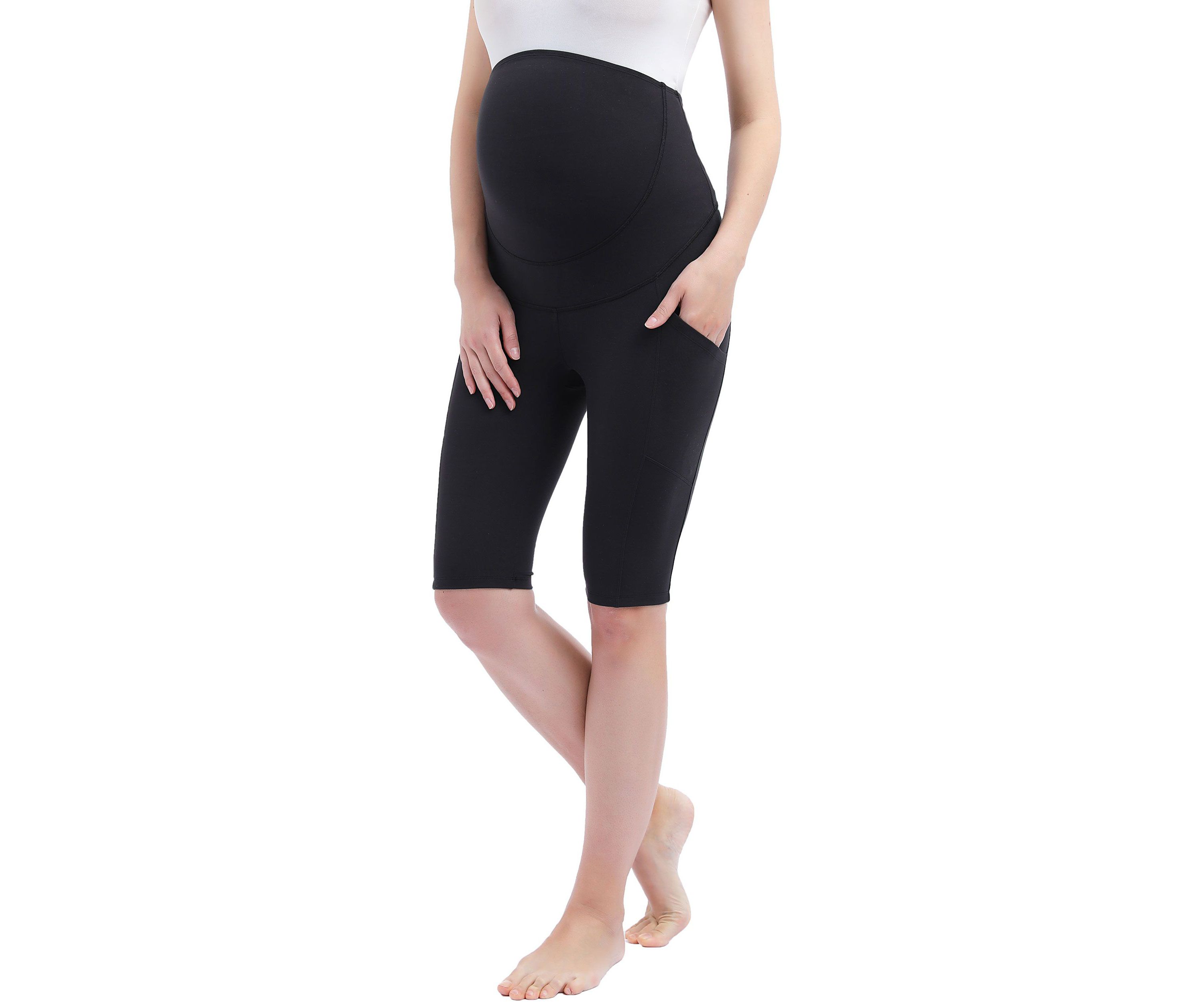 Maternity Flo Belly & Back Support Pocket Leggings (12" Inseam)