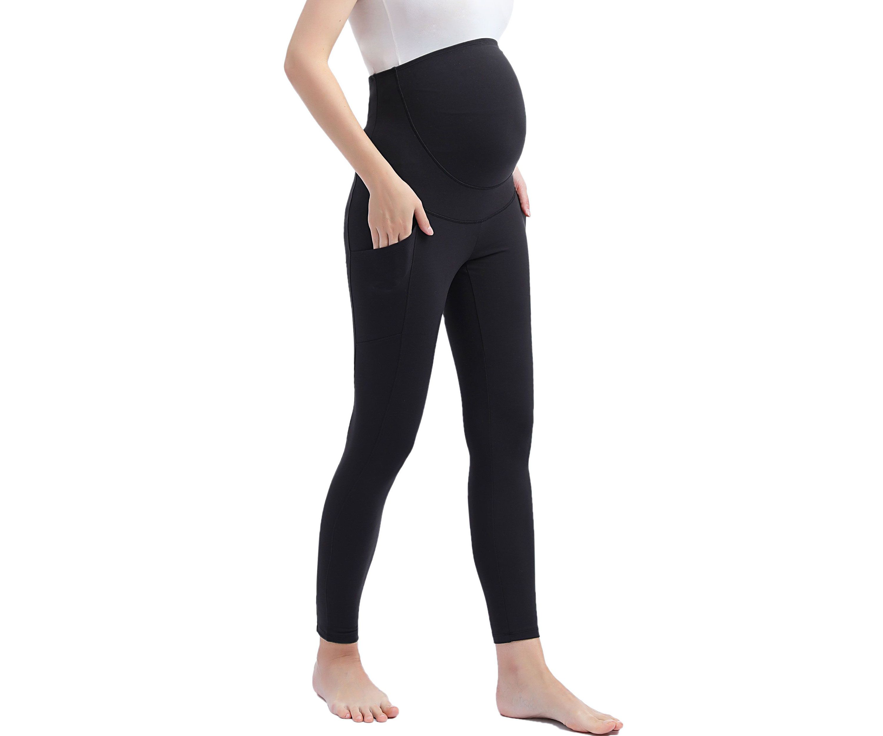 Maternity Sol Belly & Back Support Pocket Leggings (26" Inseam)