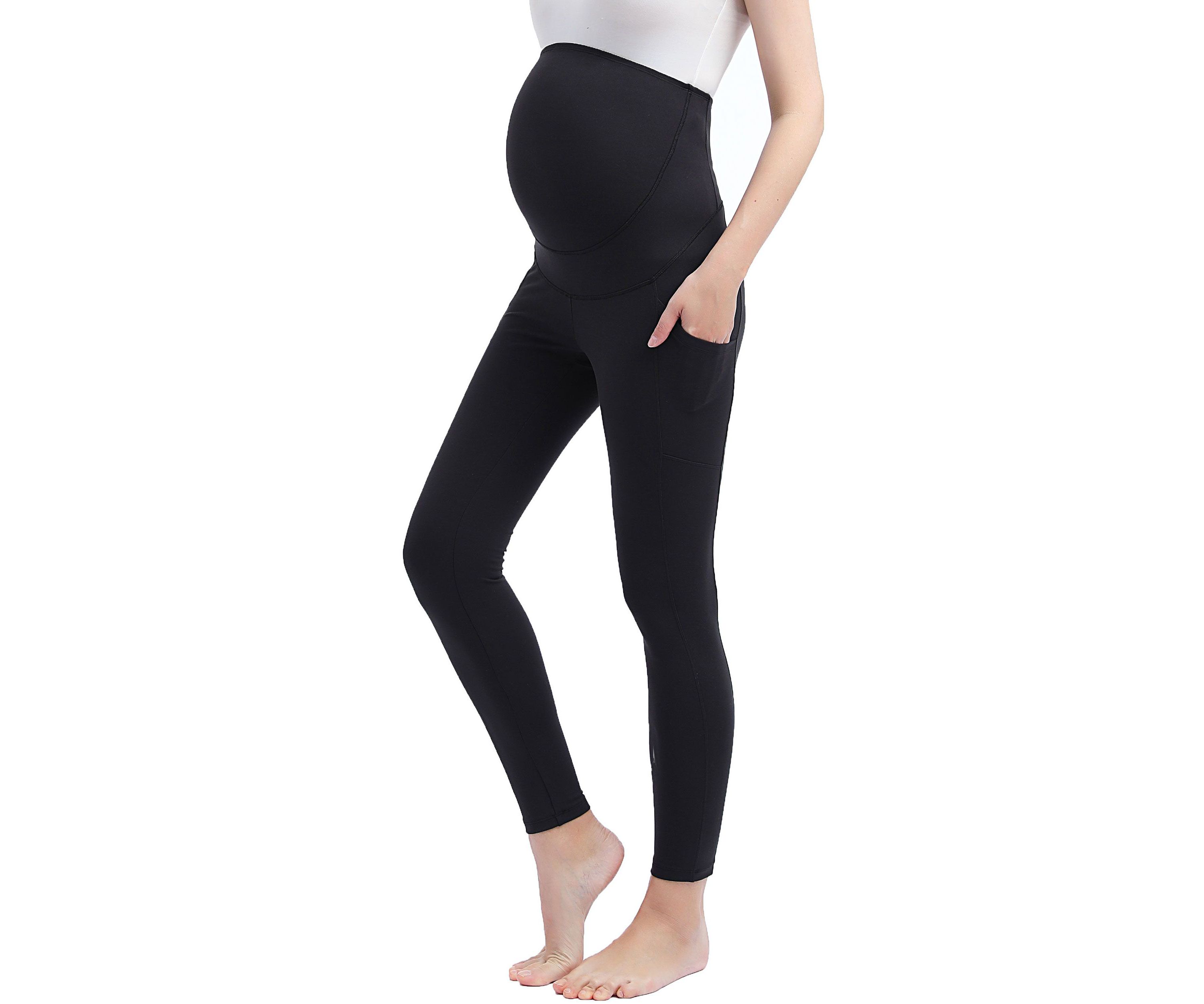 Maternity Sol Belly & Back Support Pocket Leggings (26" Inseam)