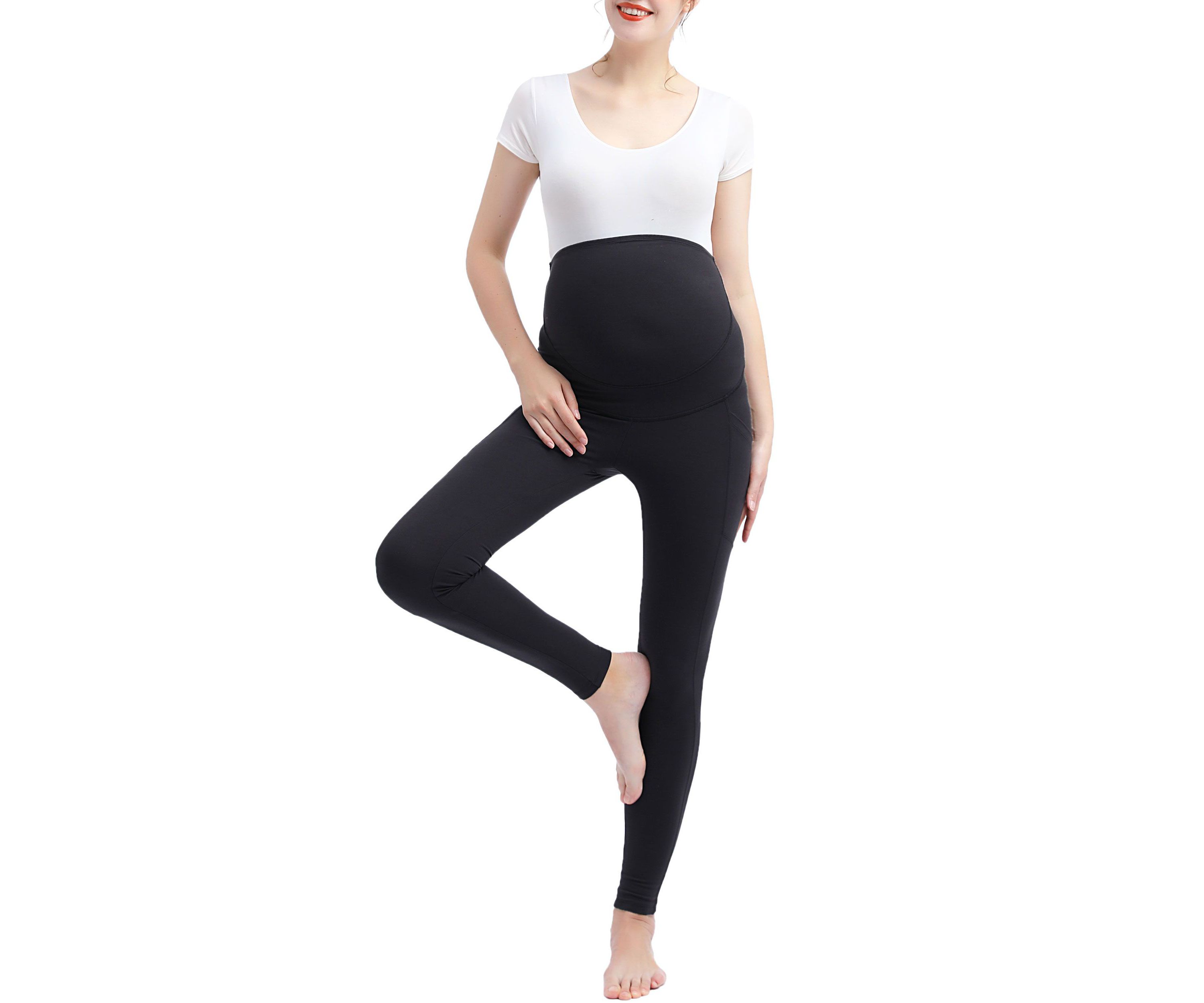 Maternity Joi Belly & Back Support Pocket Leggings (28" Inseam)