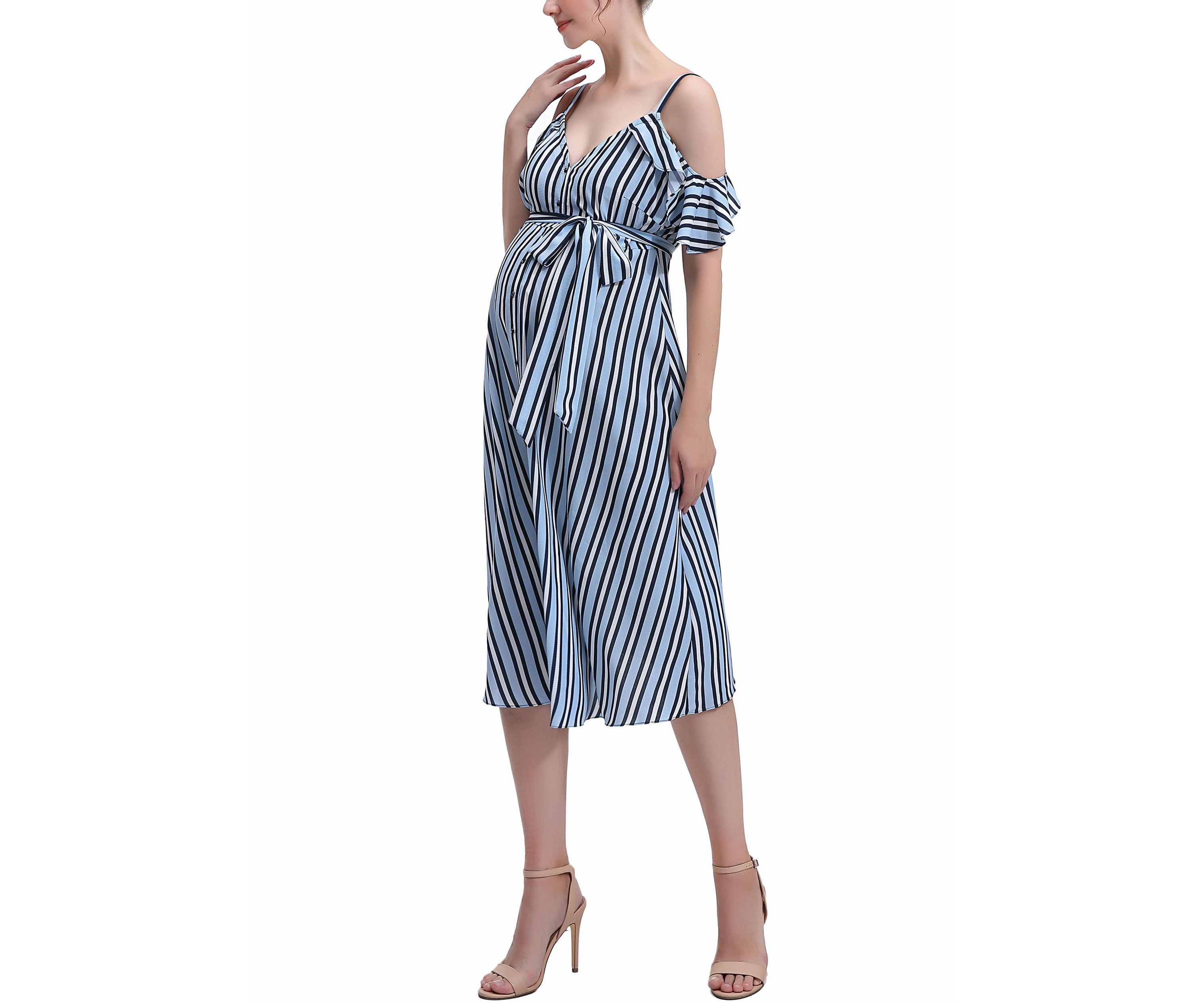 Materity Hayley Nursing Button Front Dress