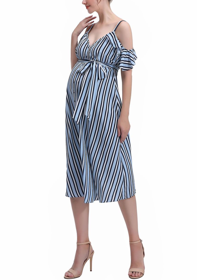 Materity Hayley Nursing Button Front Dress