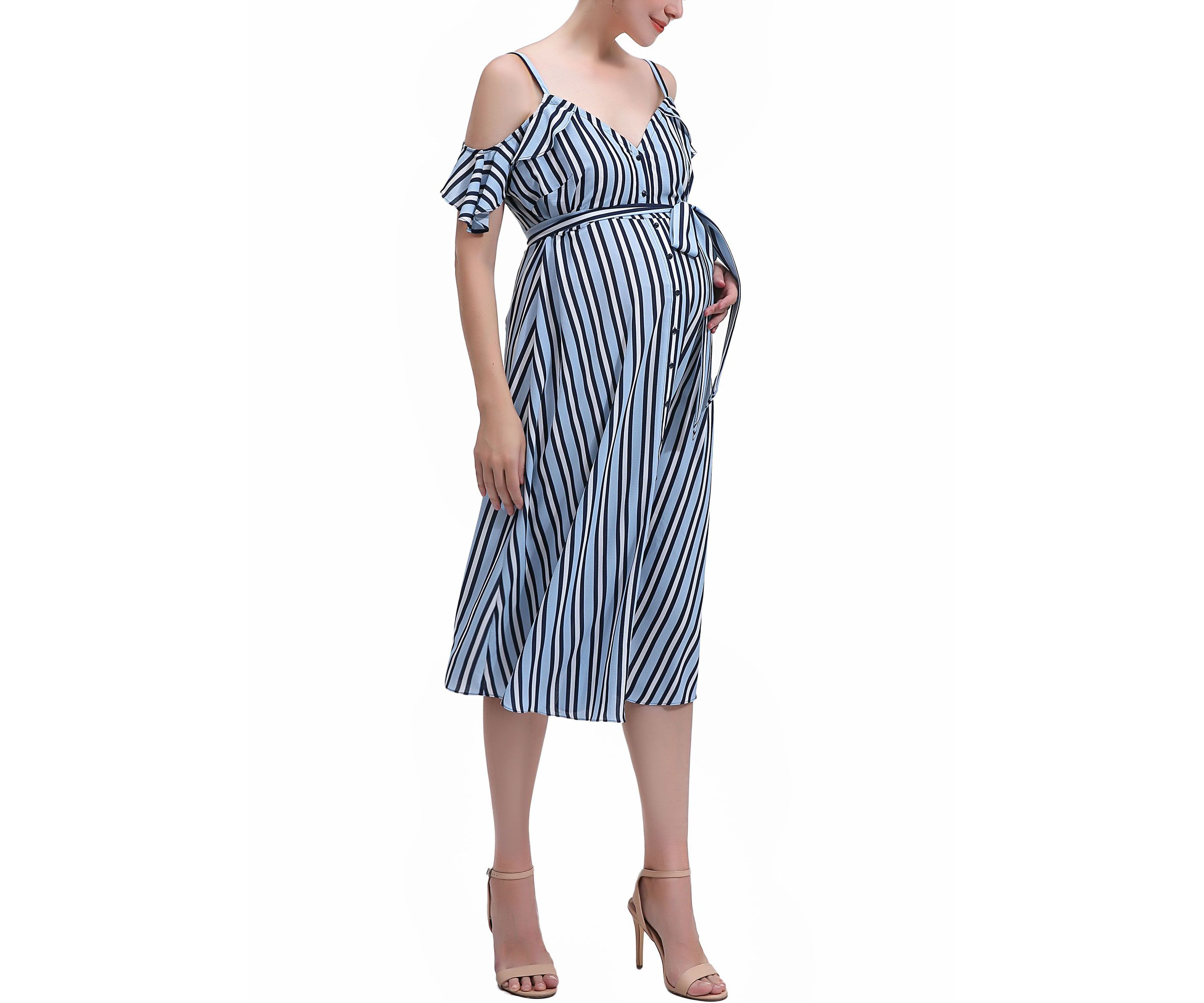 Materity Hayley Nursing Button Front Dress