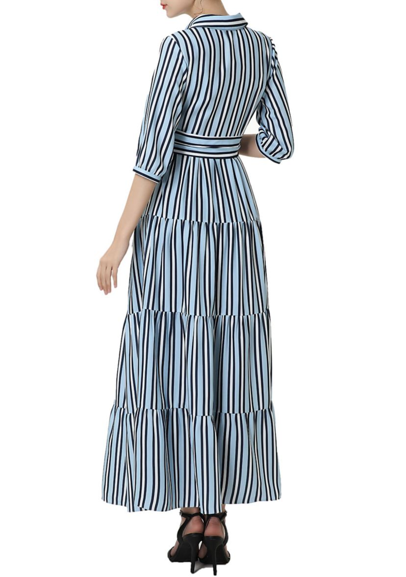 Materity Ruby Nursing Maxi Shirt Dress