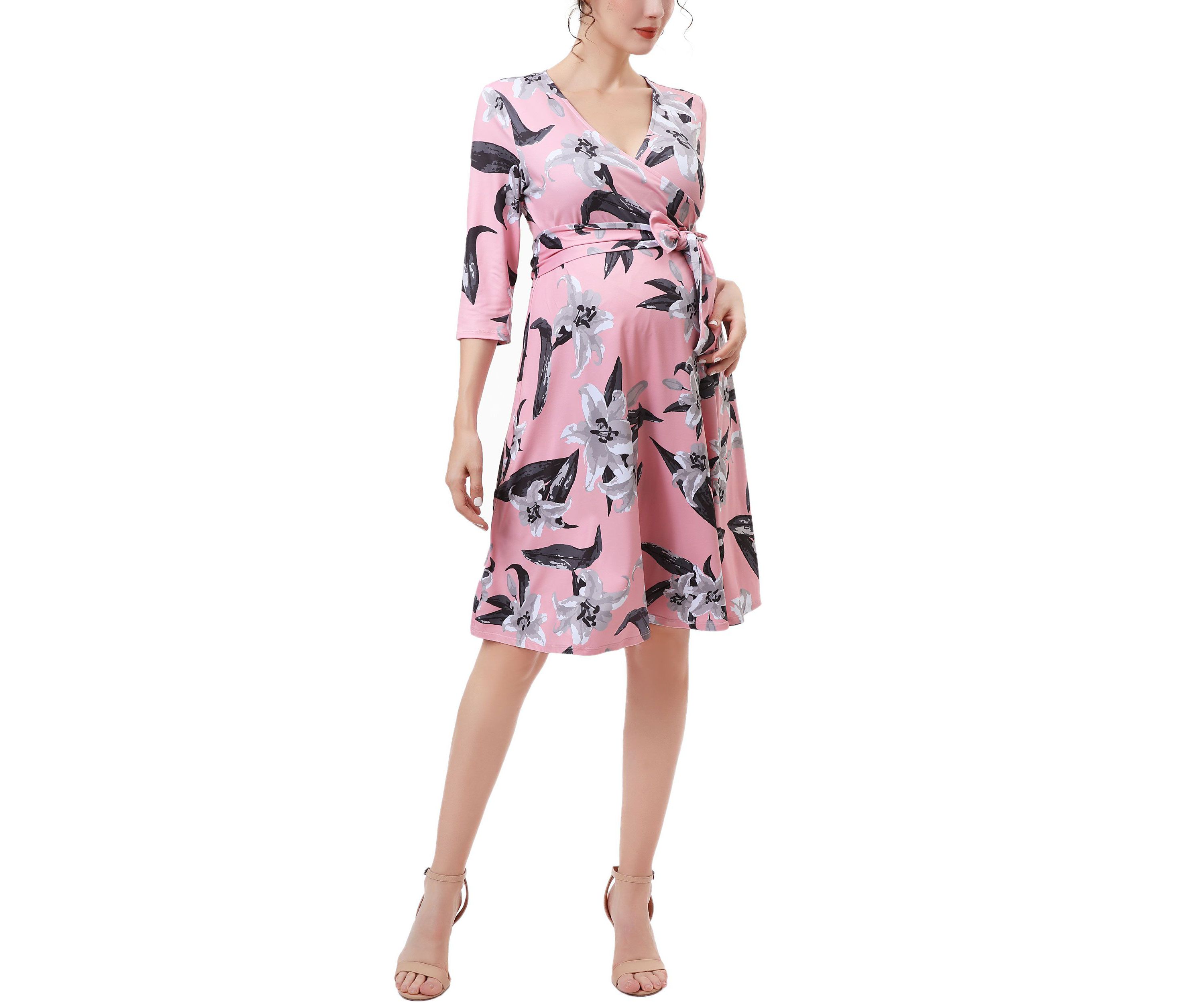 Materity Gracie Faux Wrap Dress