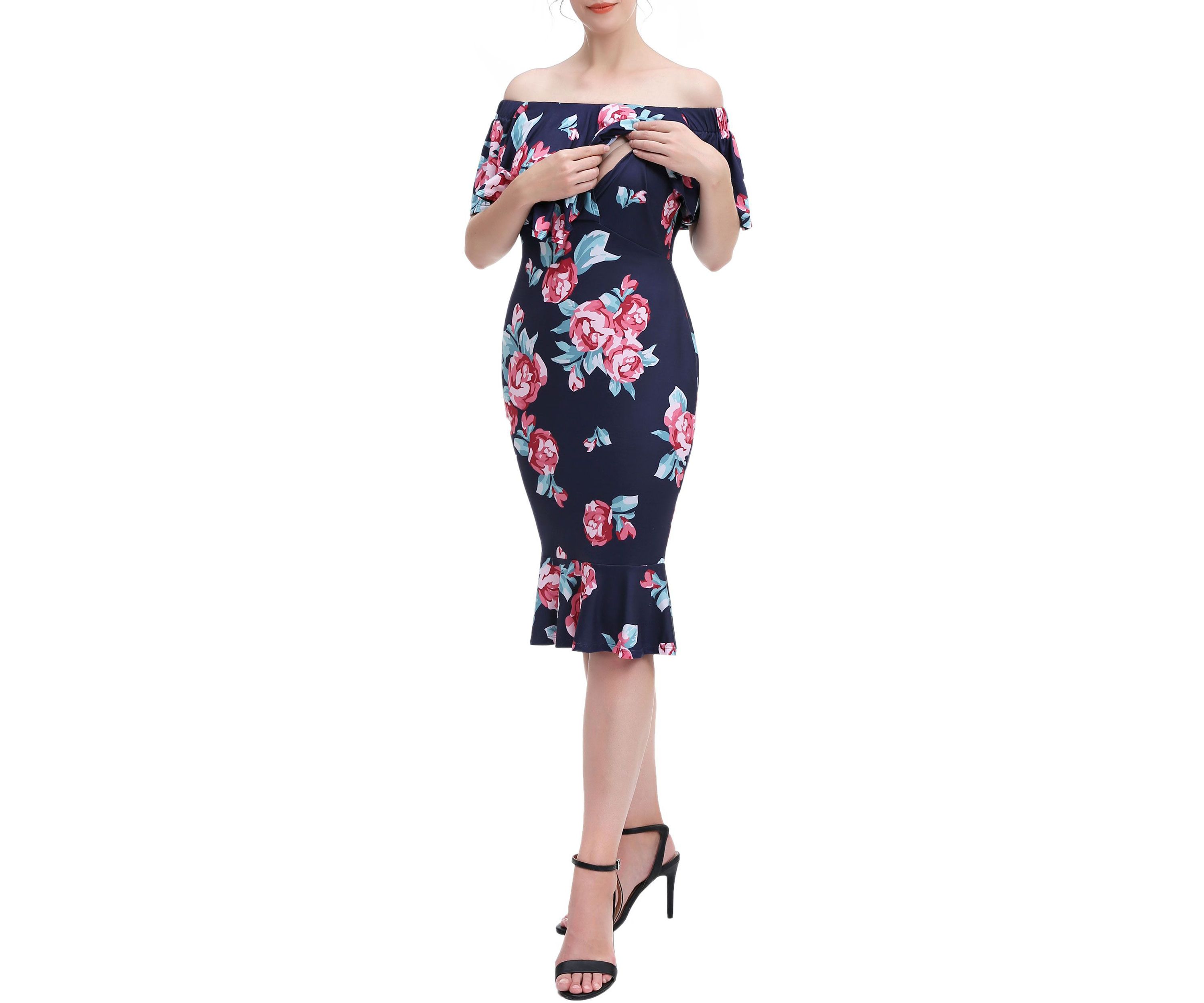 Materity Kathryn Nursing Mermaid Dress