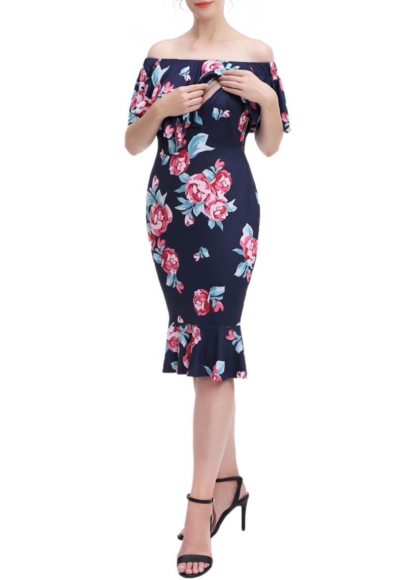 Materity Kathryn Nursing Mermaid Dress