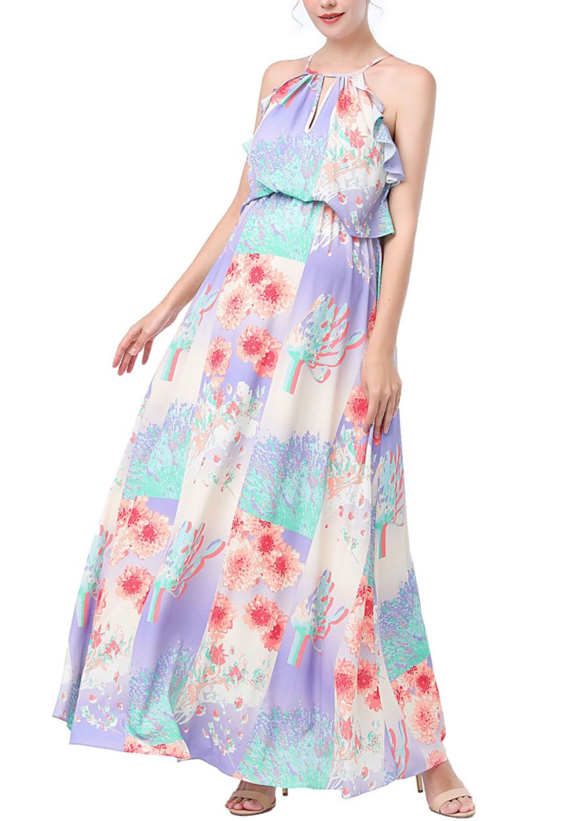 Materity Pixie Nursing Maxi Dress
