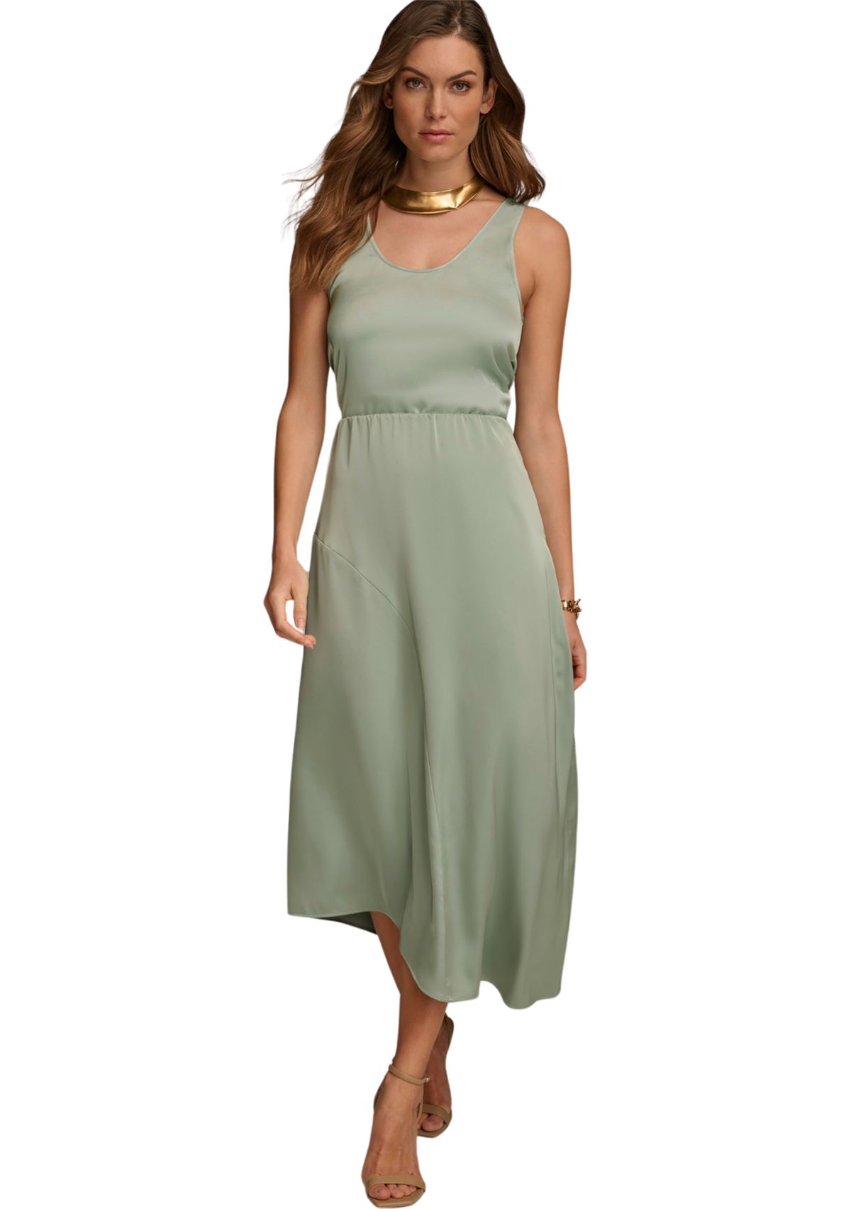 Womens Asymmetrical Ruffle Hem Skirt