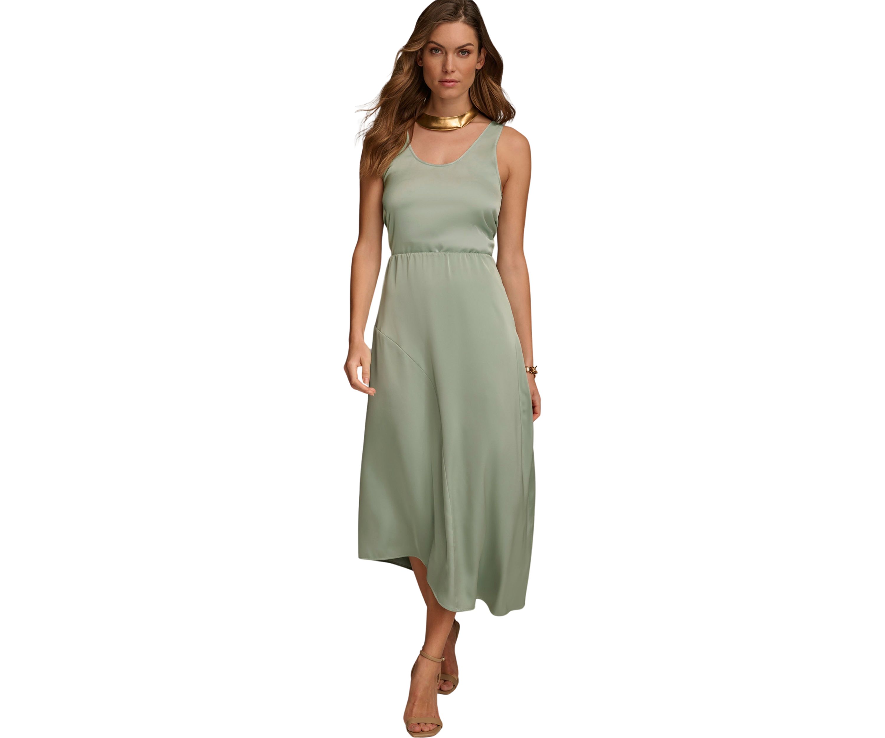 Womens Asymmetrical Ruffle Hem Skirt
