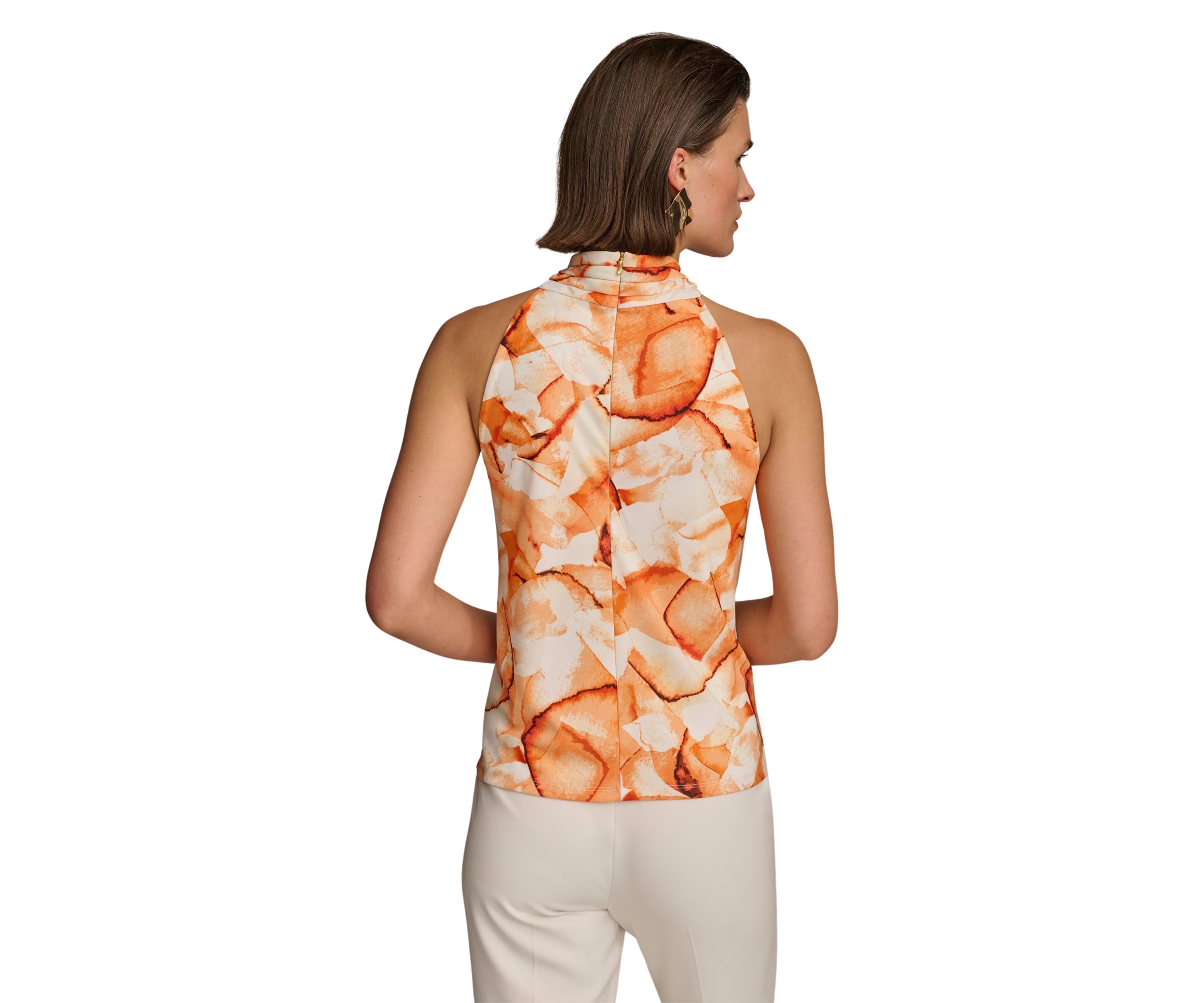 Womens Printed Halter Neck Top 