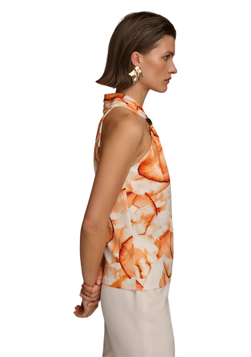 Womens Printed Halter Neck Top 