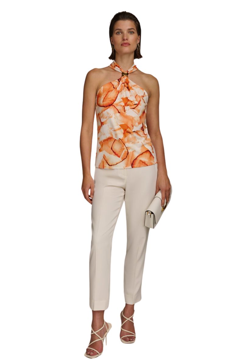 Womens Printed Halter Neck Top 