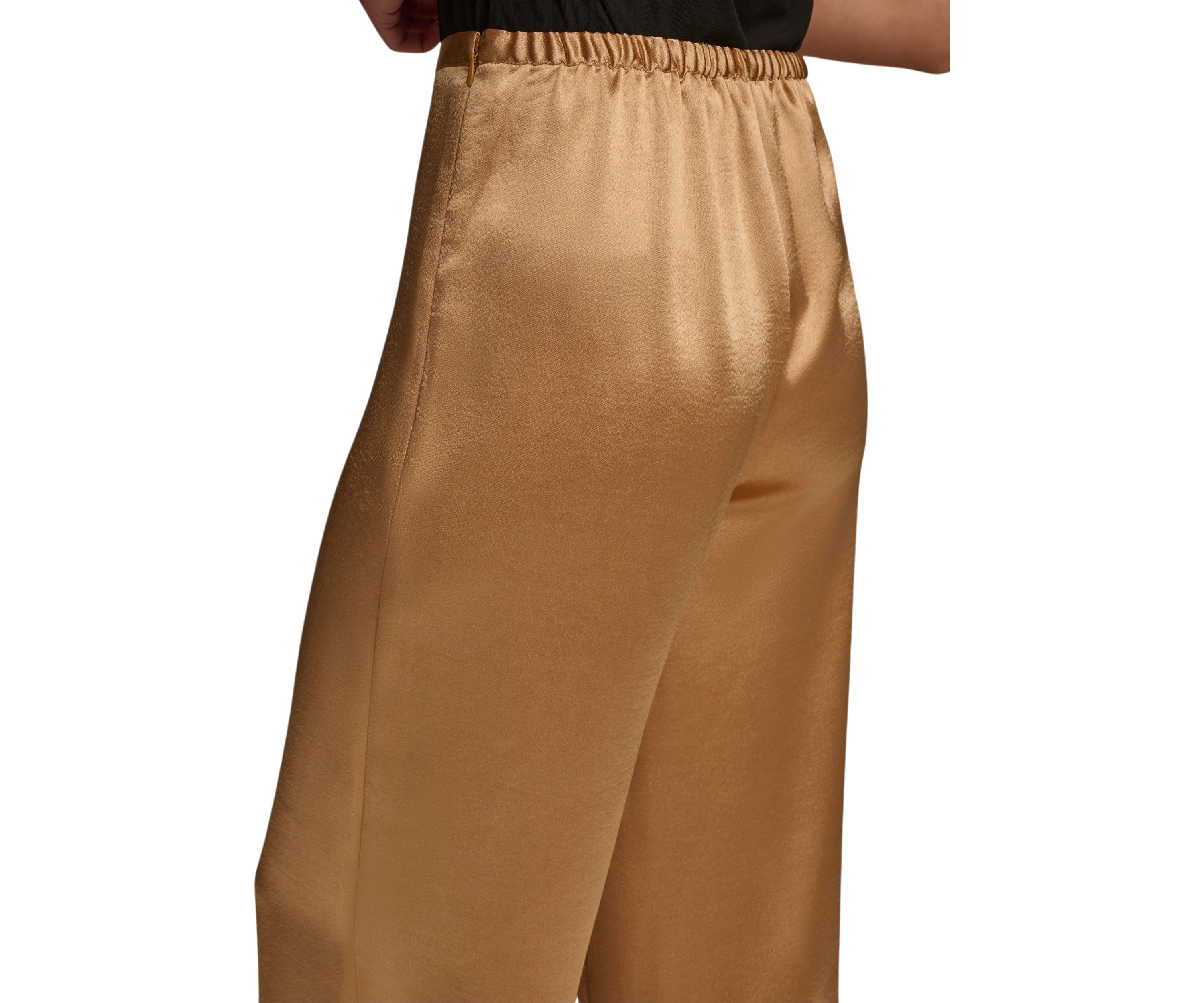 Womens Wide Leg Satin Pants