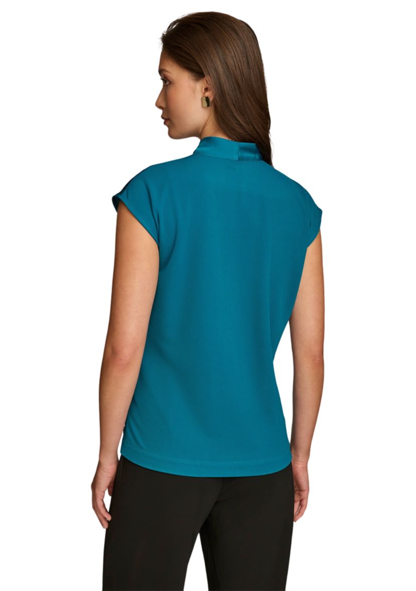 Womens Surplice Knit Blouse