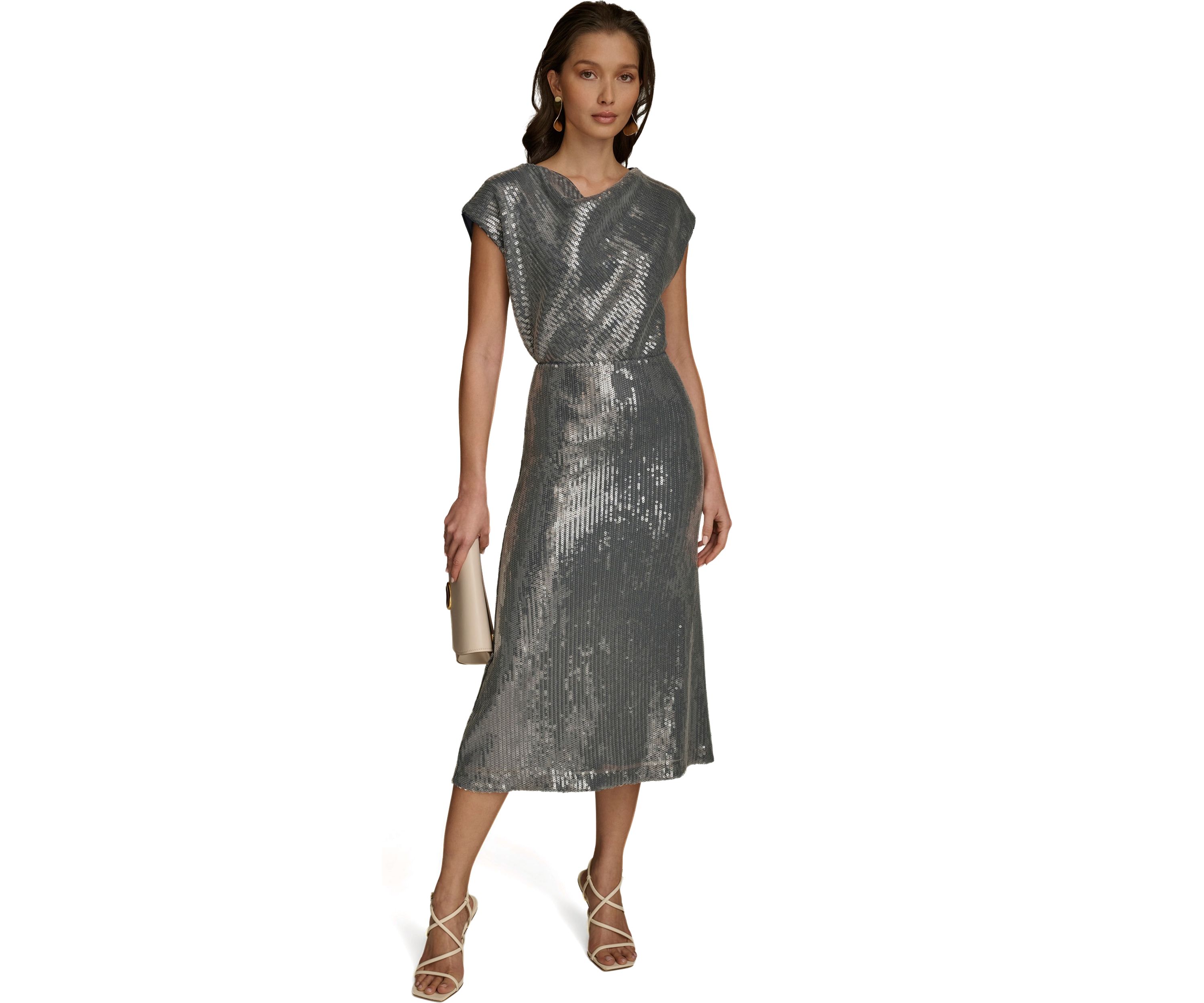 Womens Sequin Mesh Skirt