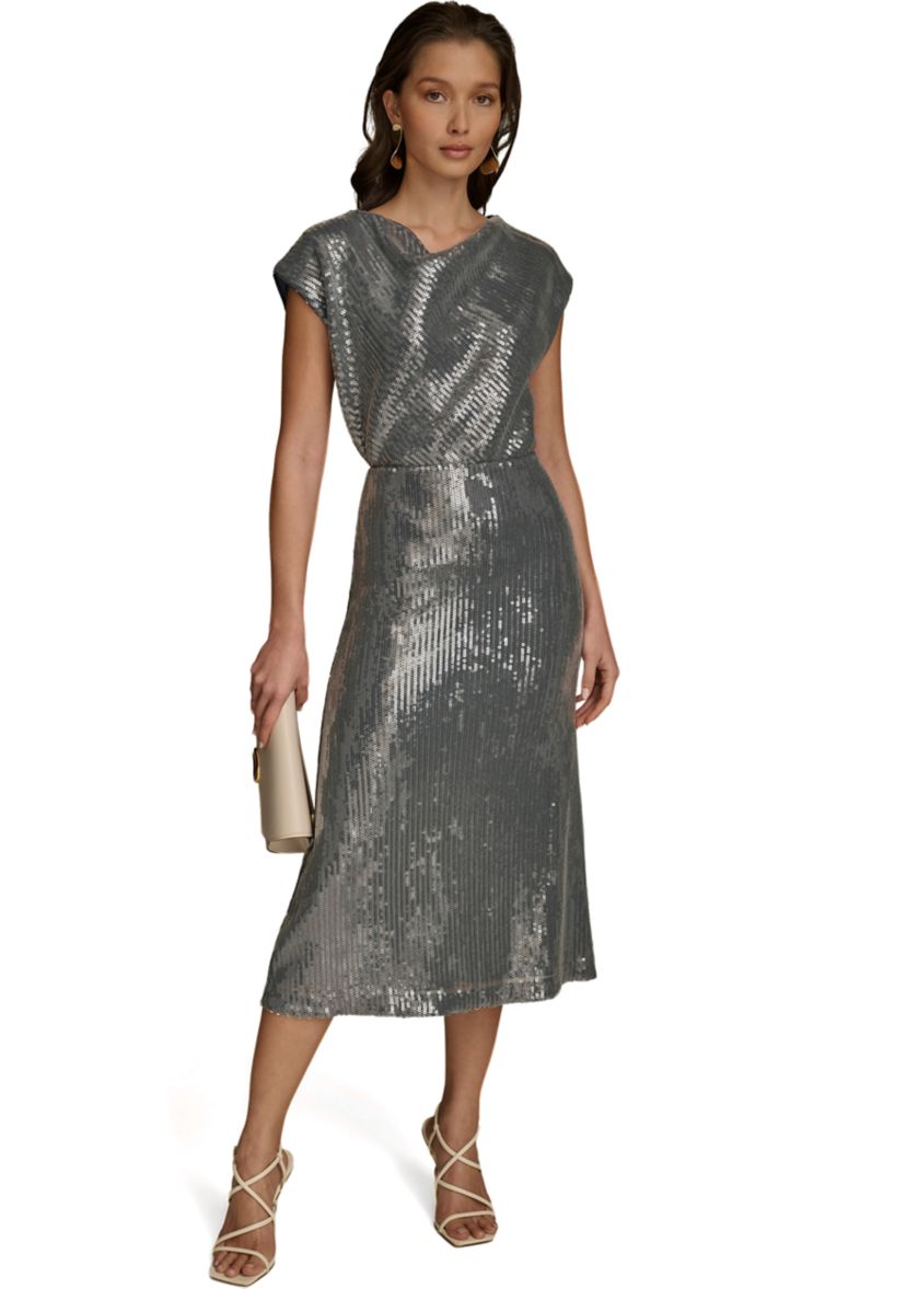 Womens Sequin Mesh Skirt
