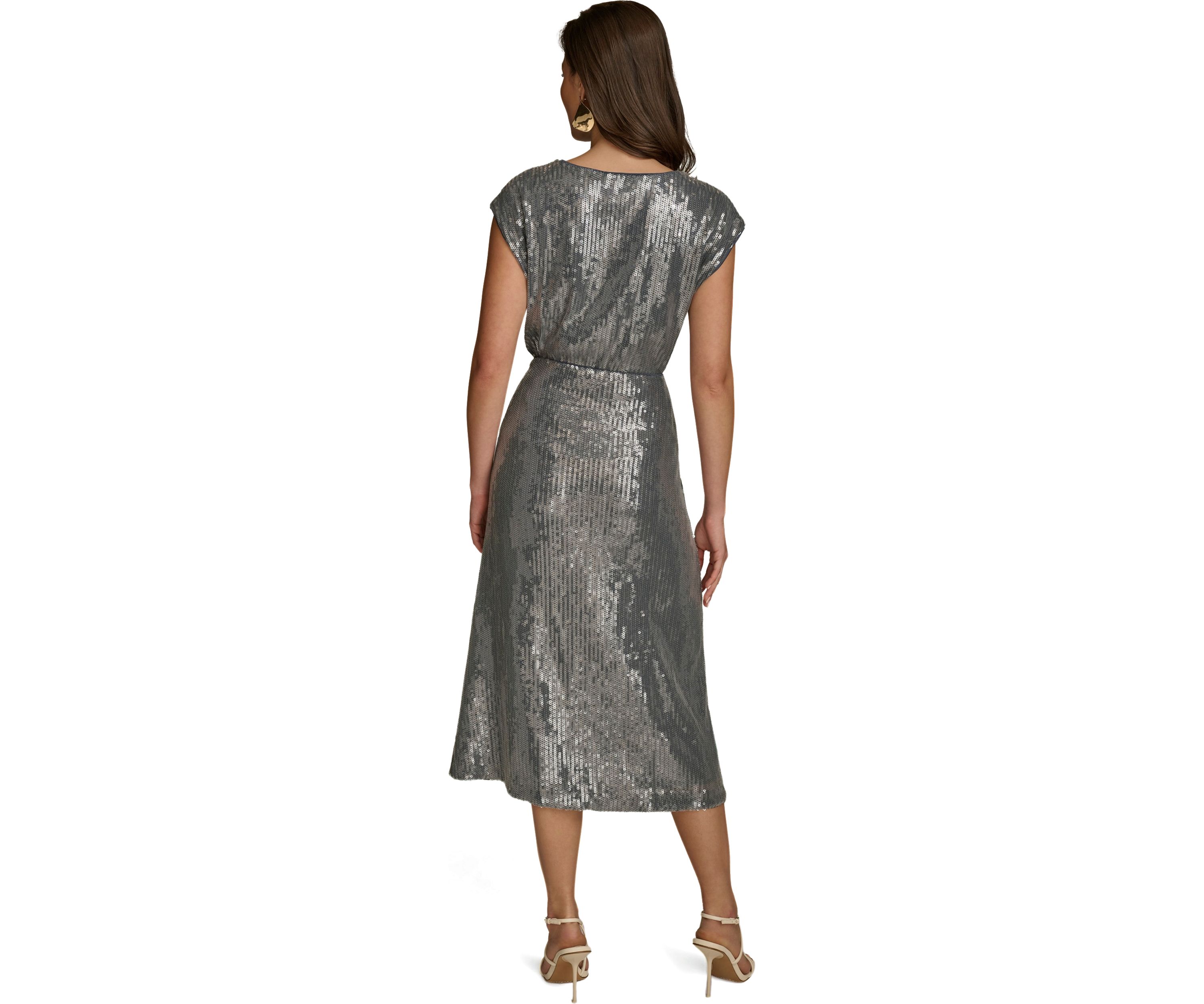 Womens Sequin Mesh Skirt