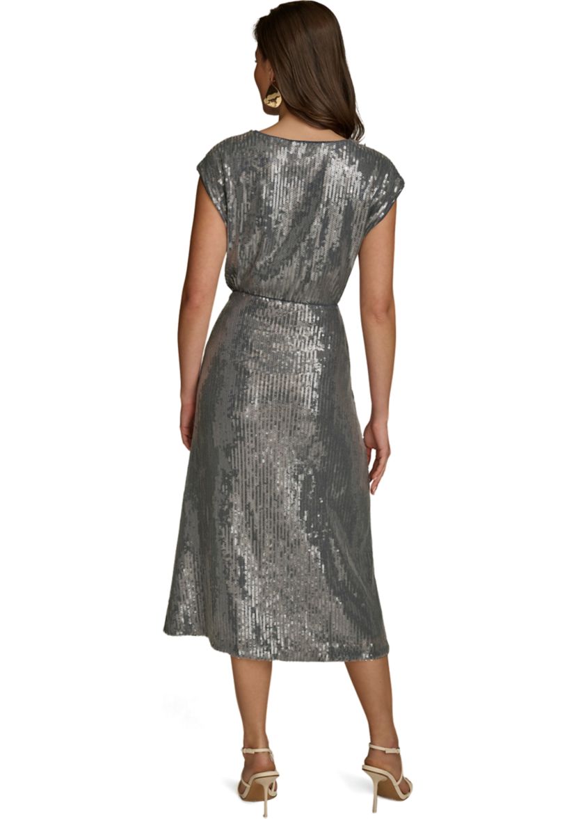 Womens Sequin Mesh Skirt