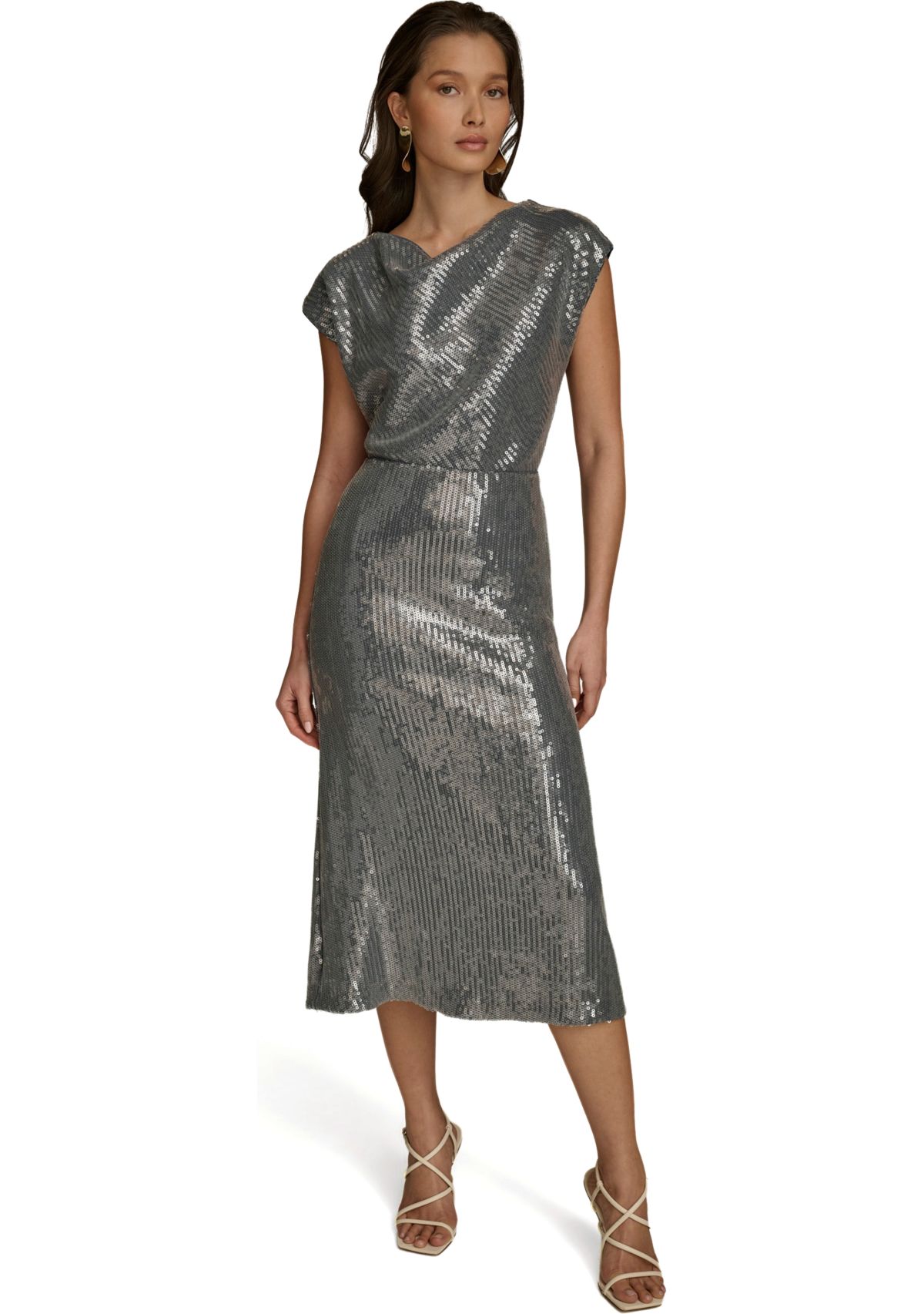 Womens Sequin Mesh Skirt