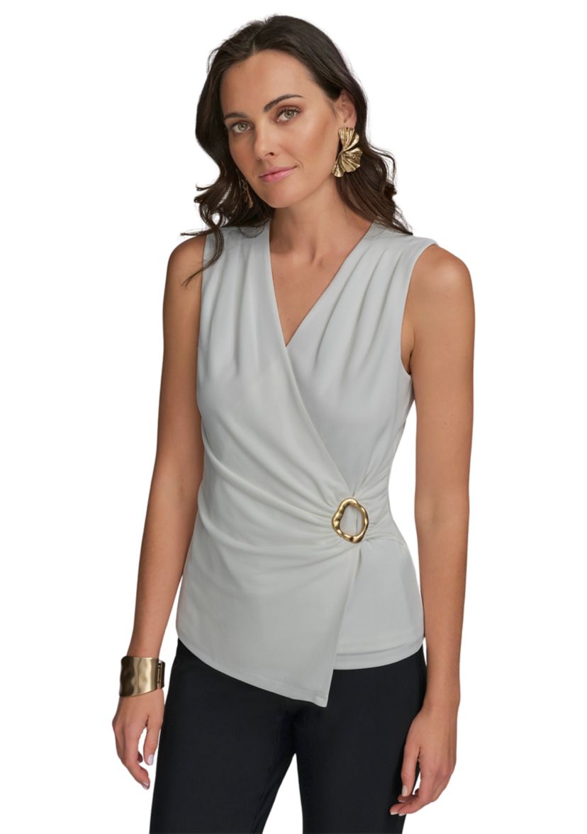 Womens Sleeveless Hardware Top 